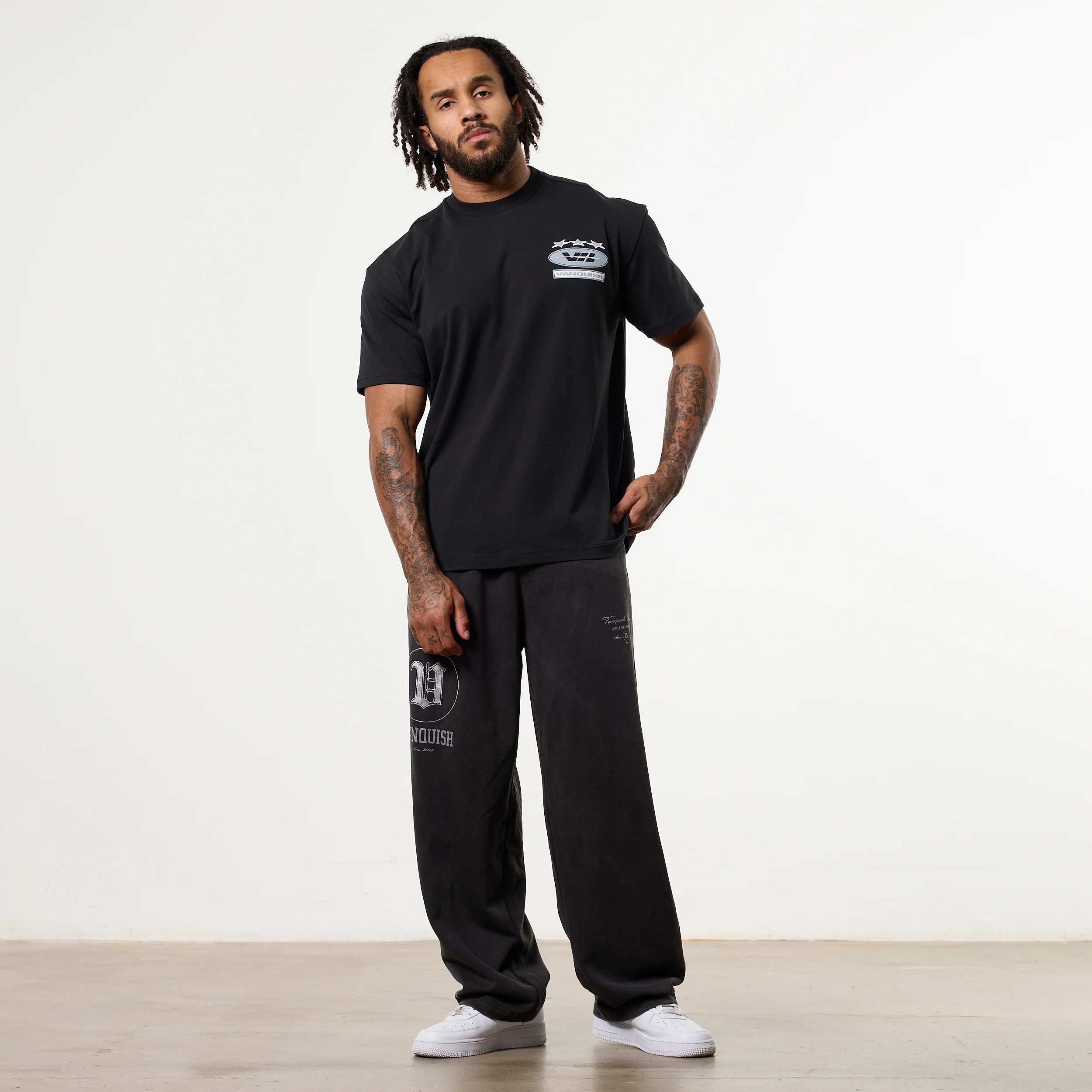 POWERLINE BLACK OVERSIZED T-SHIRT - Image 4