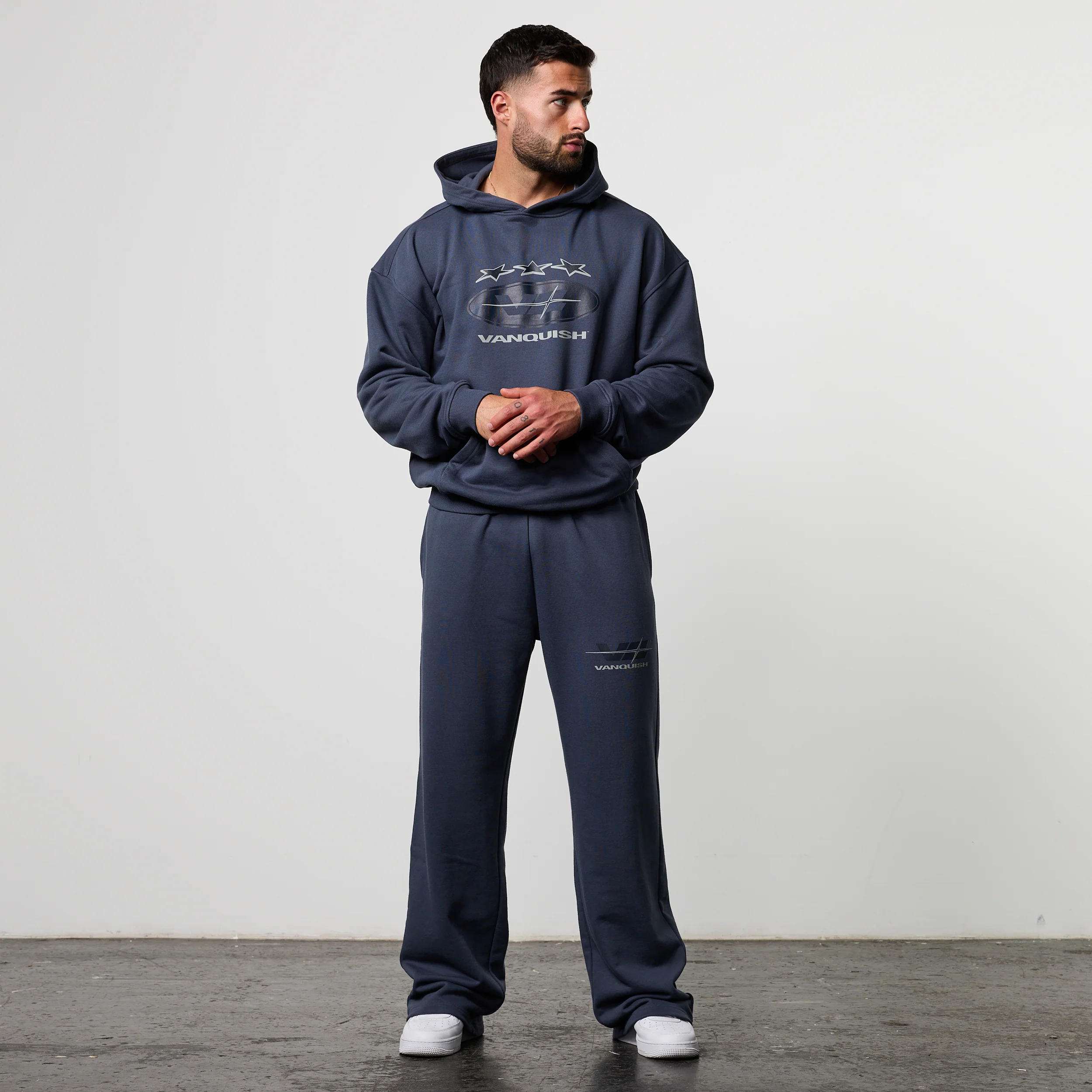 POWERLINE DUSK BLUE OVERSIZED HOODIE - Image 4