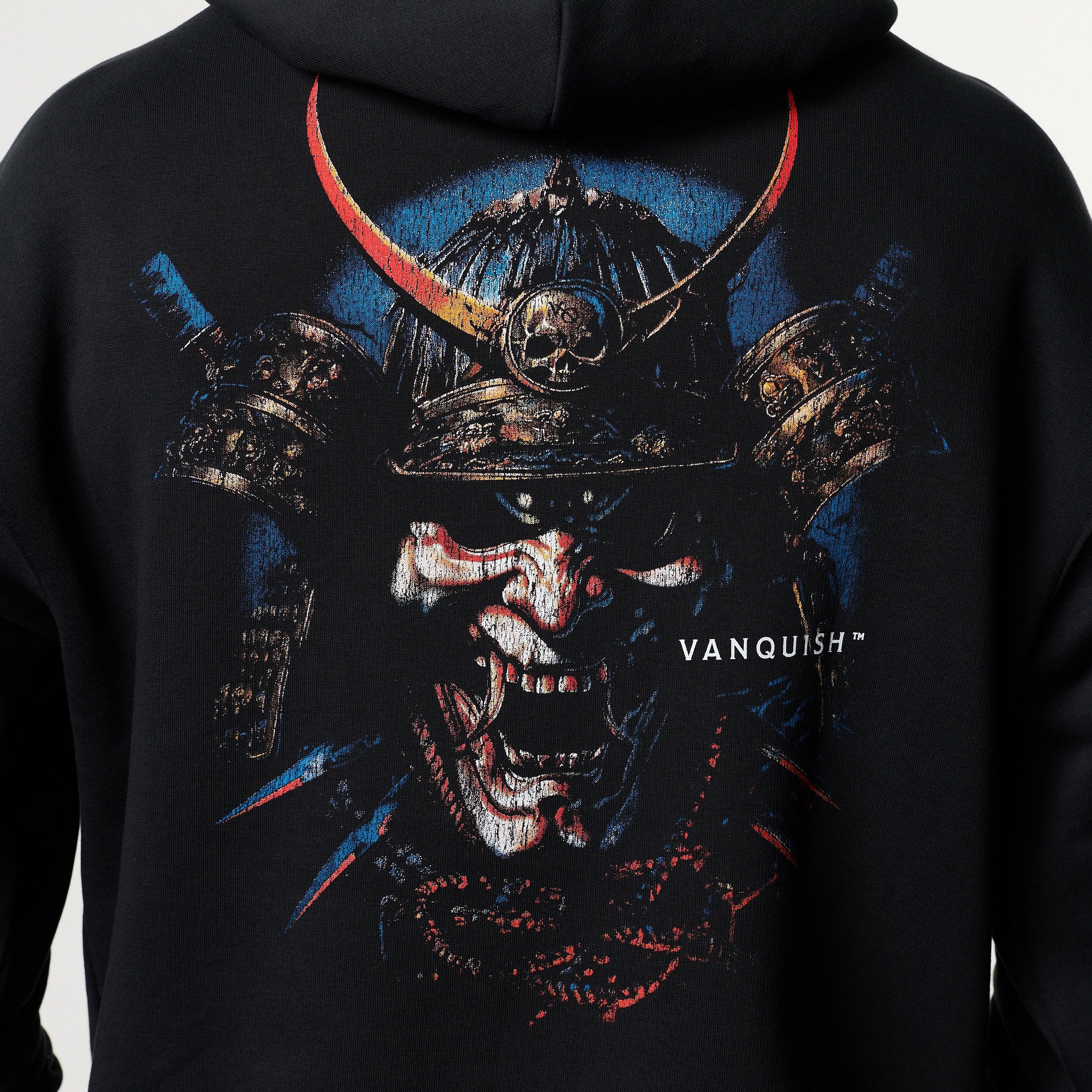 SHINTO GODS RONIN BLACK OVERSIZED HOODIE - Image 4