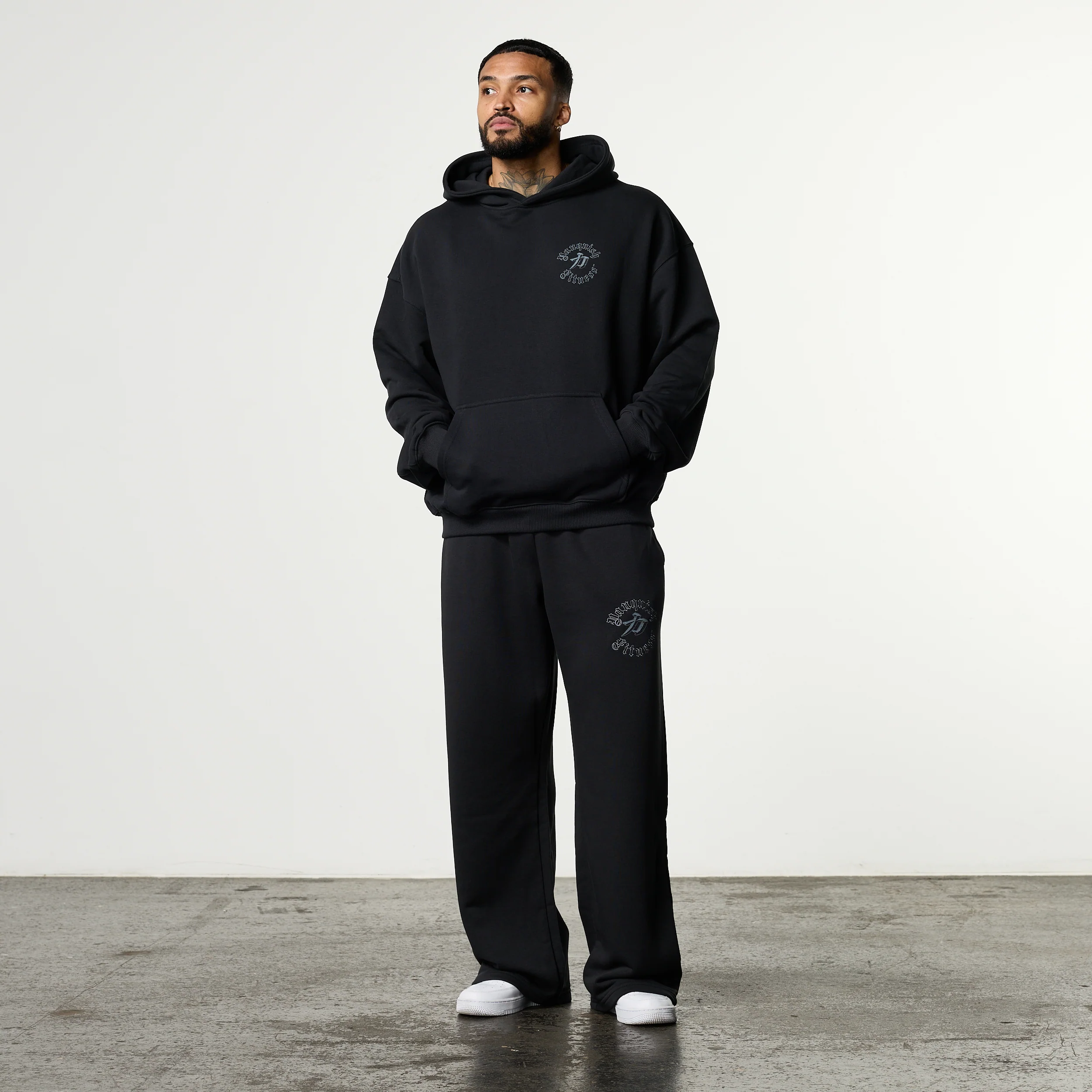SHINTO GODS RONIN BLACK OVERSIZED HOODIE - Image 5