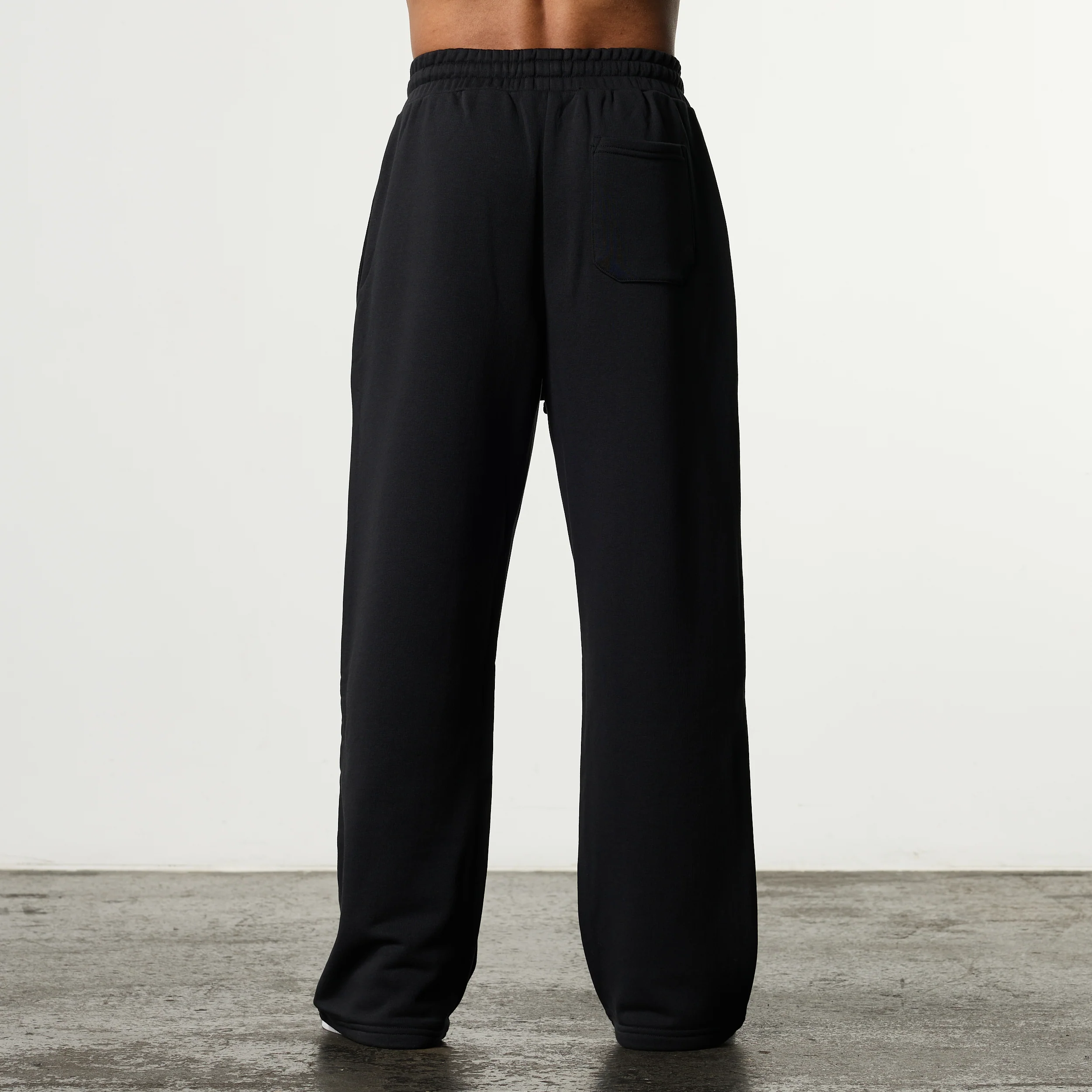 SHINTO GODS SCRIPT BLACK STRAIGHT LEG SWEATPANTS - Image 2