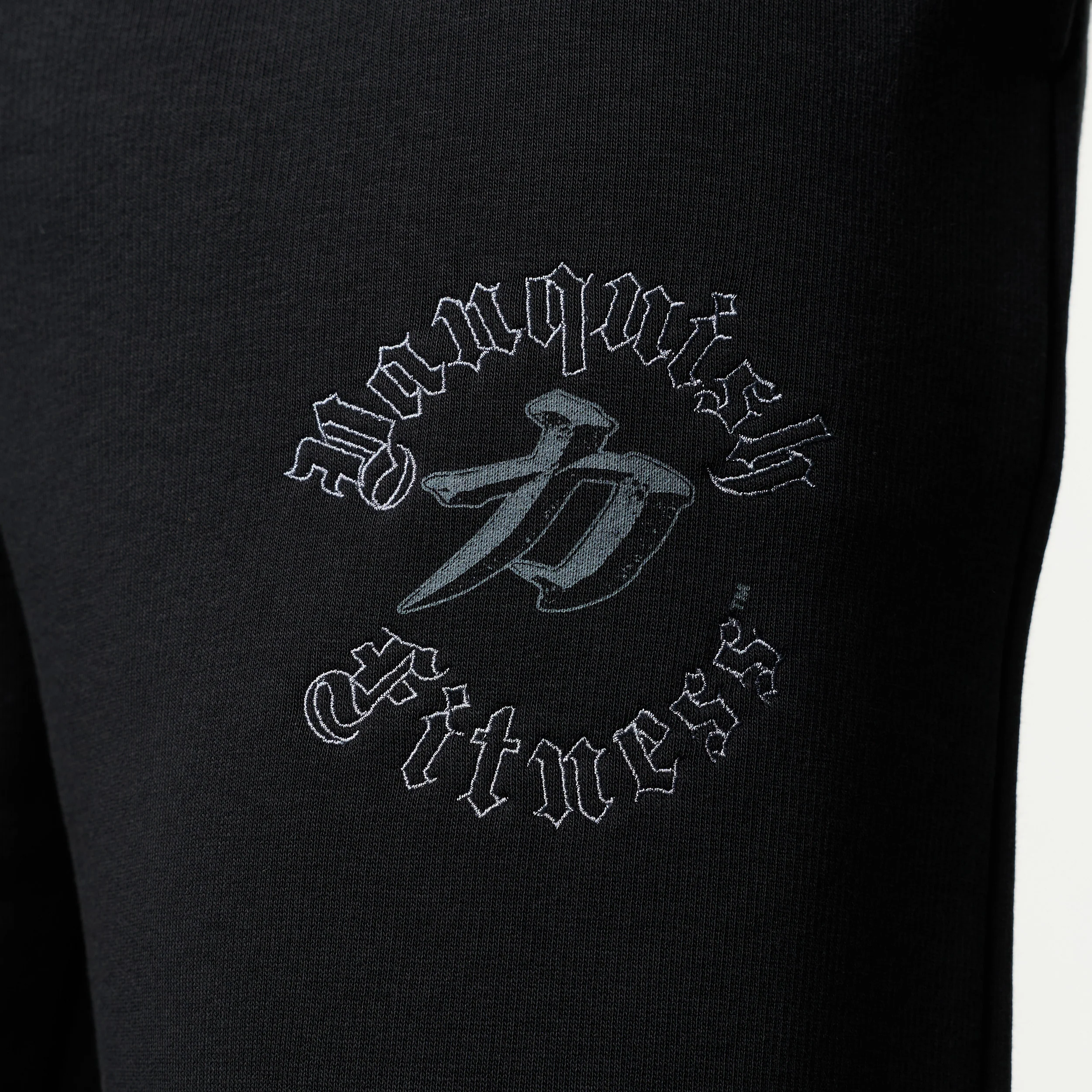 SHINTO GODS SCRIPT BLACK STRAIGHT LEG SWEATPANTS - Image 3