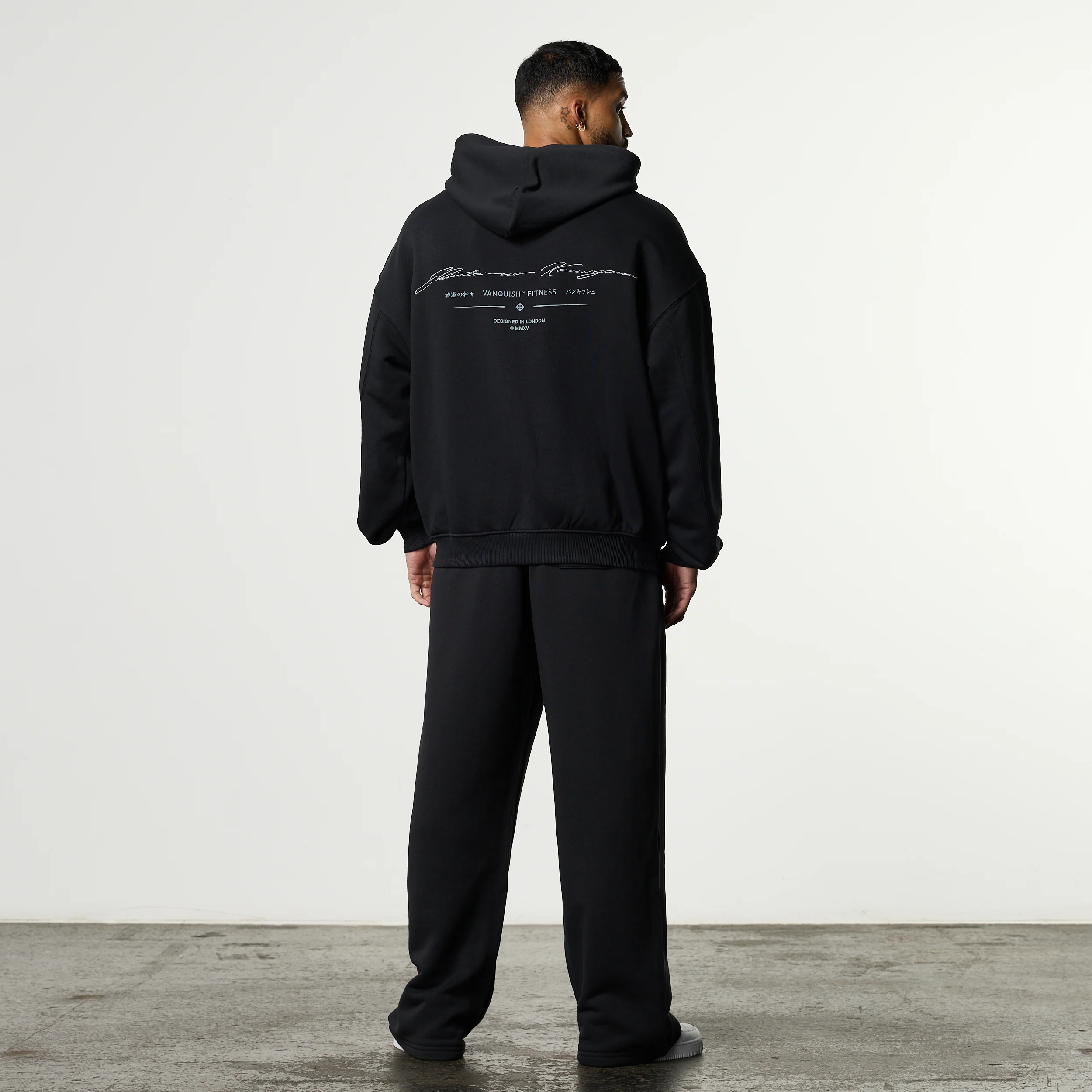 SHINTO GODS SCRIPT BLACK ZIP THROUGH HOODIE - Image 7