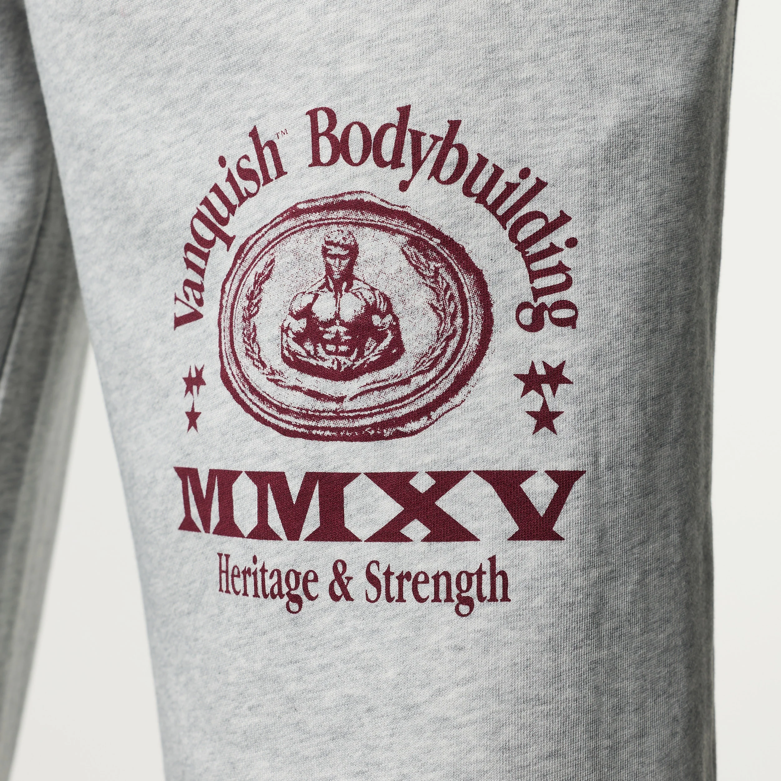 HERITAGE AND STRENGTH GREY STRAIGHT LEG SWEATPANTS - Image 3
