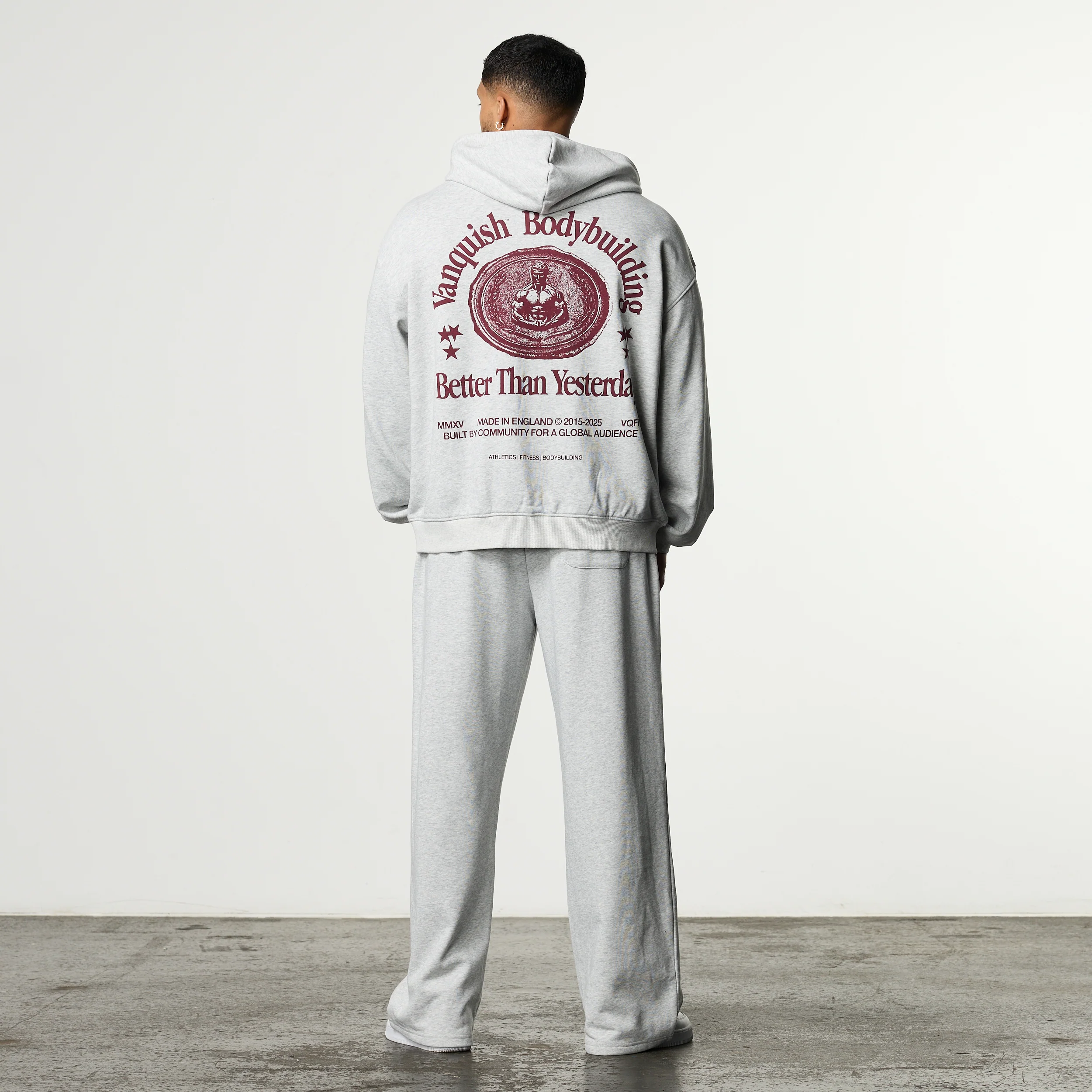 HERITAGE AND STRENGTH GREY OVERSIZED ZIP HOODIE - Image 6
