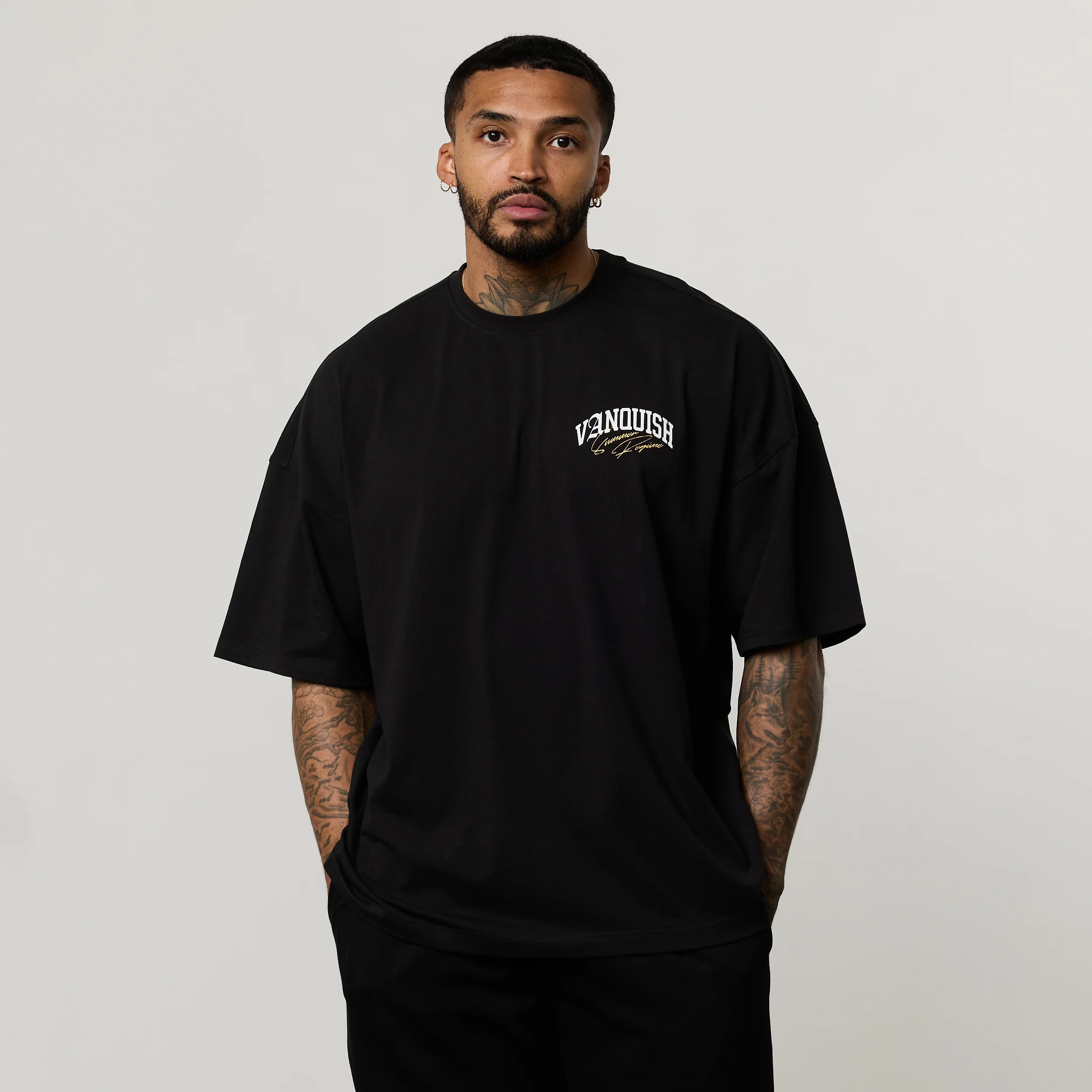 REGIME BLACK OVERSIZED BOXY T SHIRT - Image 2