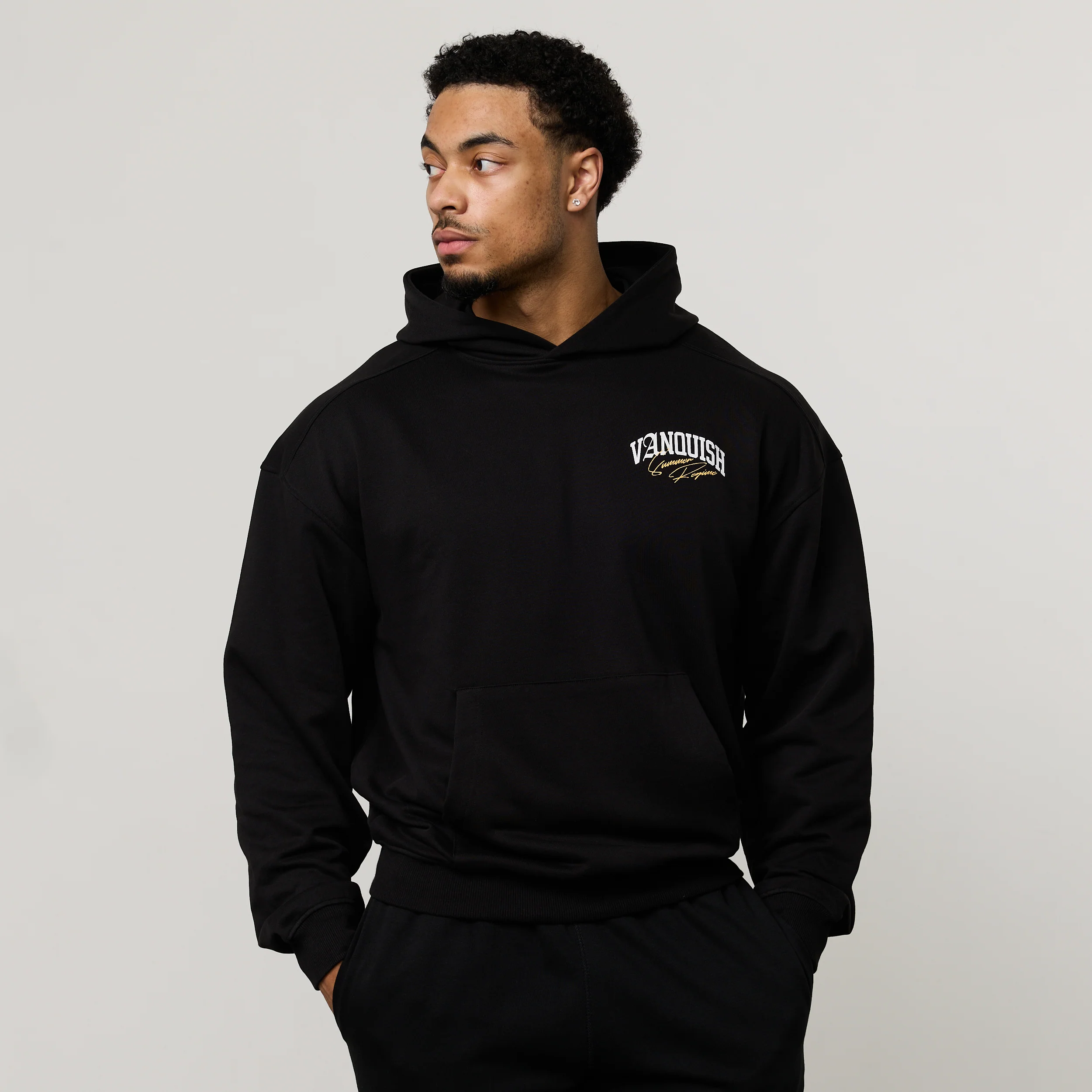 REGIME BLACK OVERSIZED HOODIE - Image 2