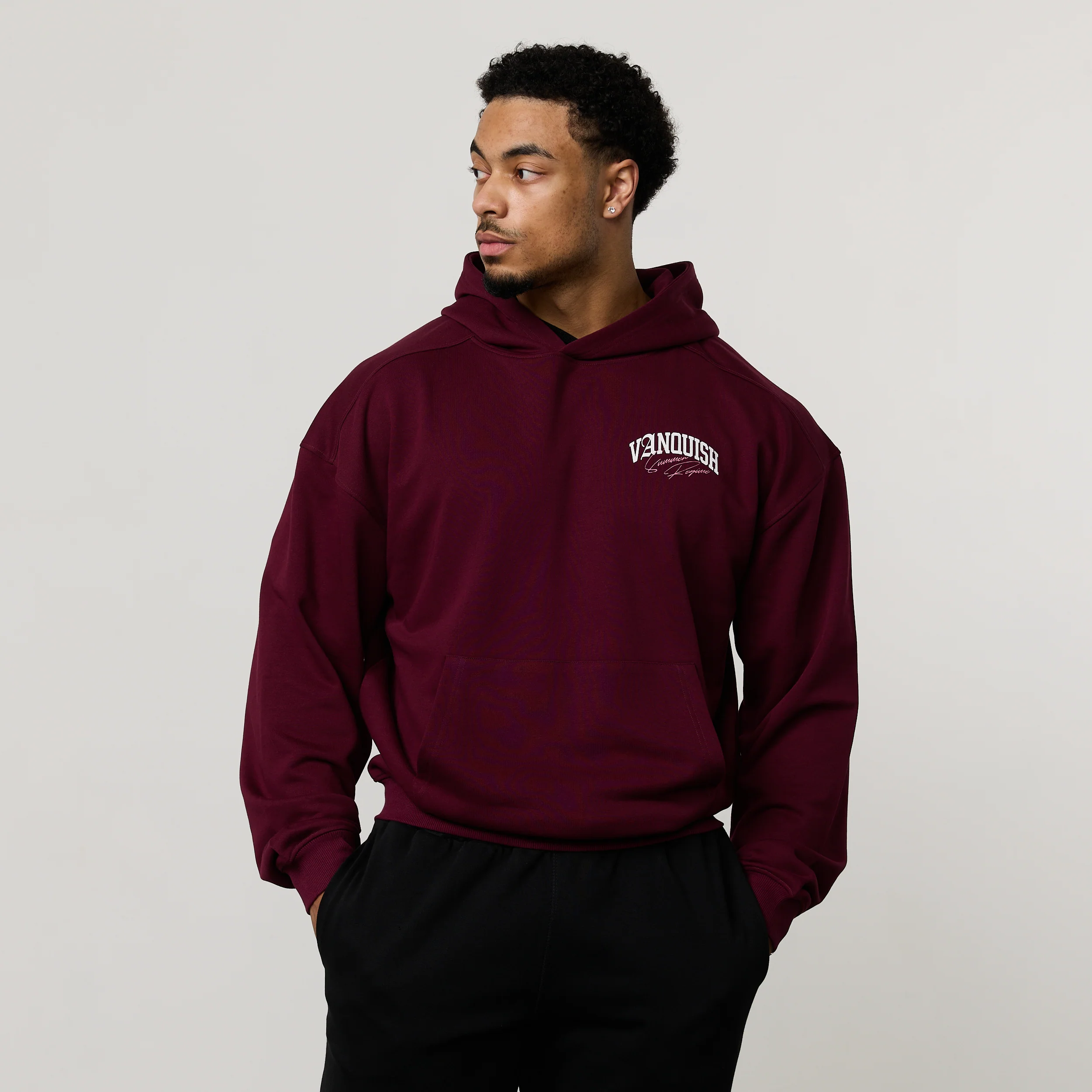 REGIME OXBLOOD OVERSIZED HOODIE - Image 2