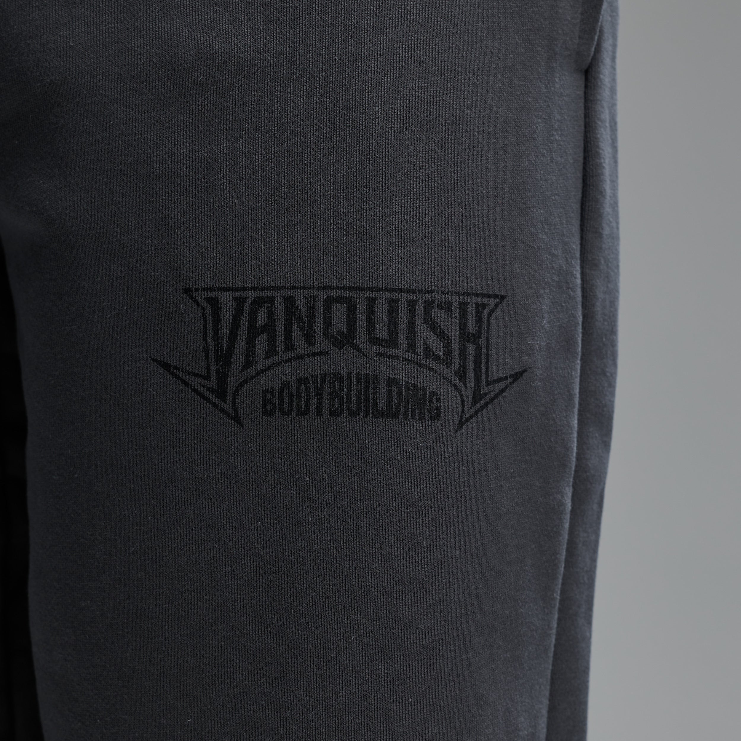 BODYBUILDING EMBLEM CHARCOAL OVERSIZED SWEATPANTS - Image 3
