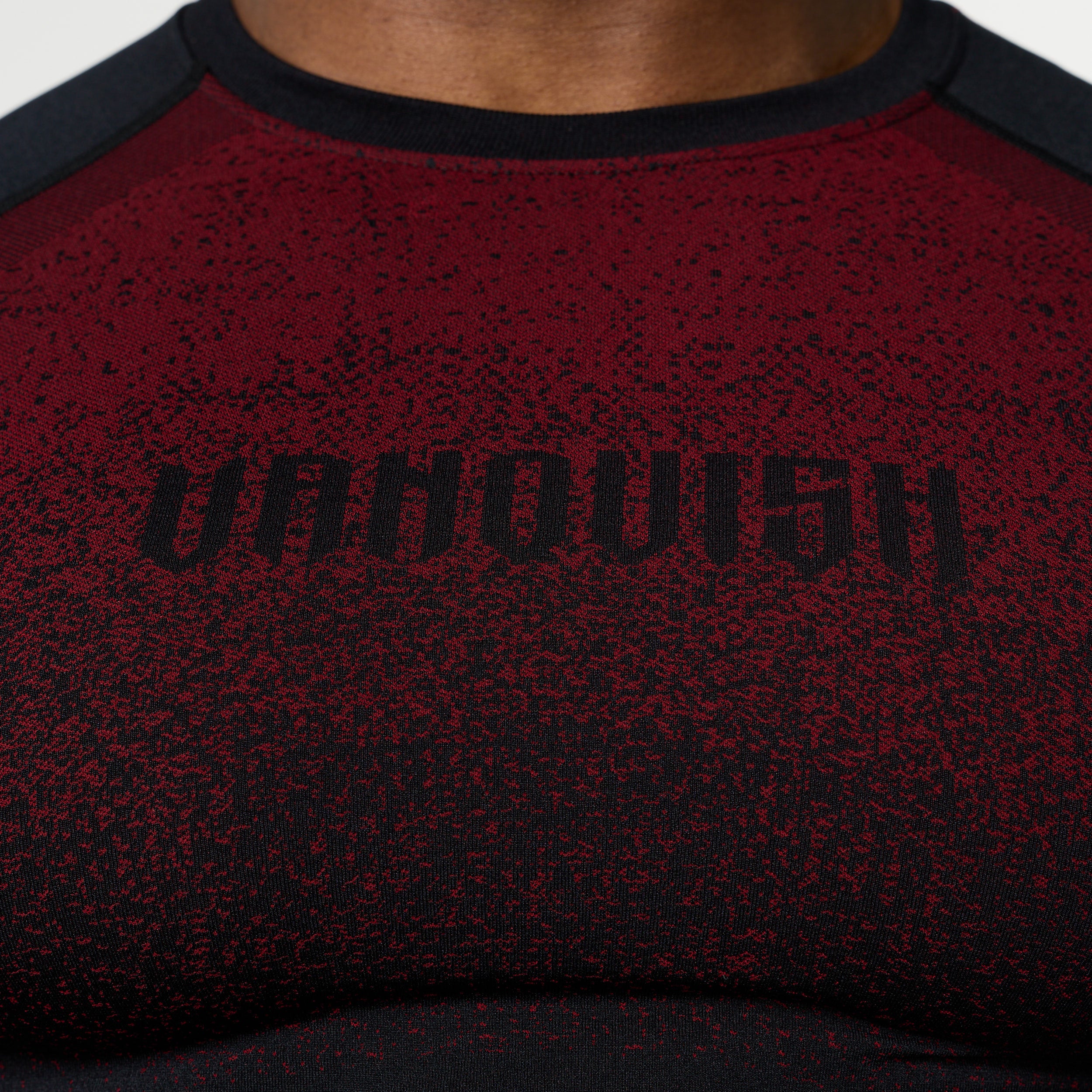 TRIBAL COMPRESSION BLACK AND RED SHORT SLEEVE T SHIRT - Image 5