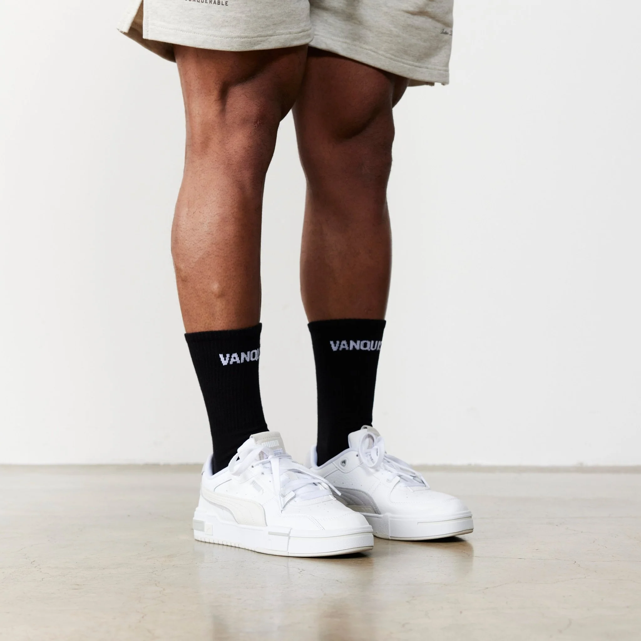 Vanquish Black Front Knit Organic Socks - Image 2