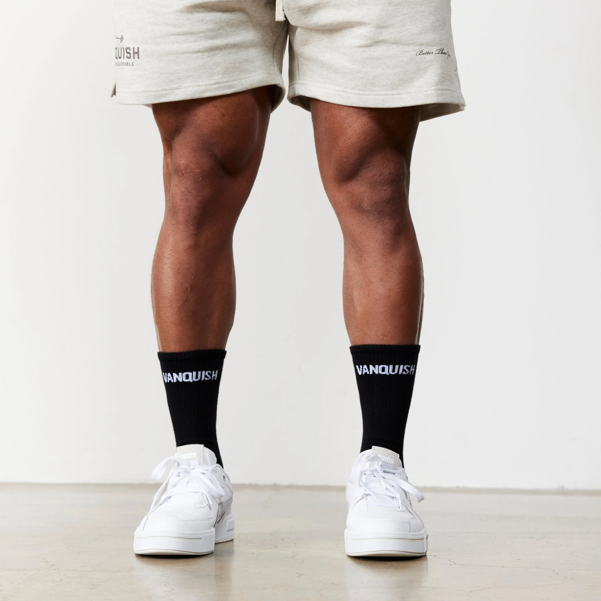 Vanquish Black Front Knit Organic Socks - Image 3