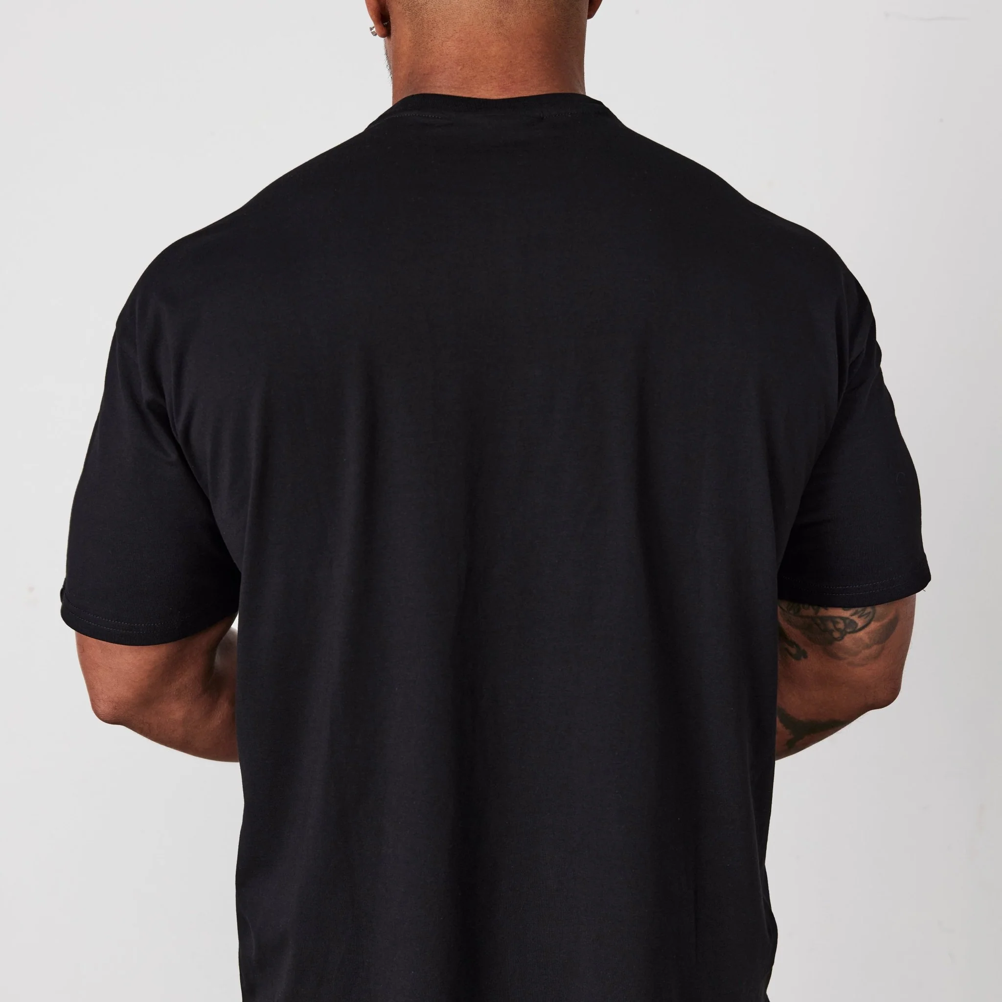 Vanquish Essential Black Oversized T Shirt - Image 6