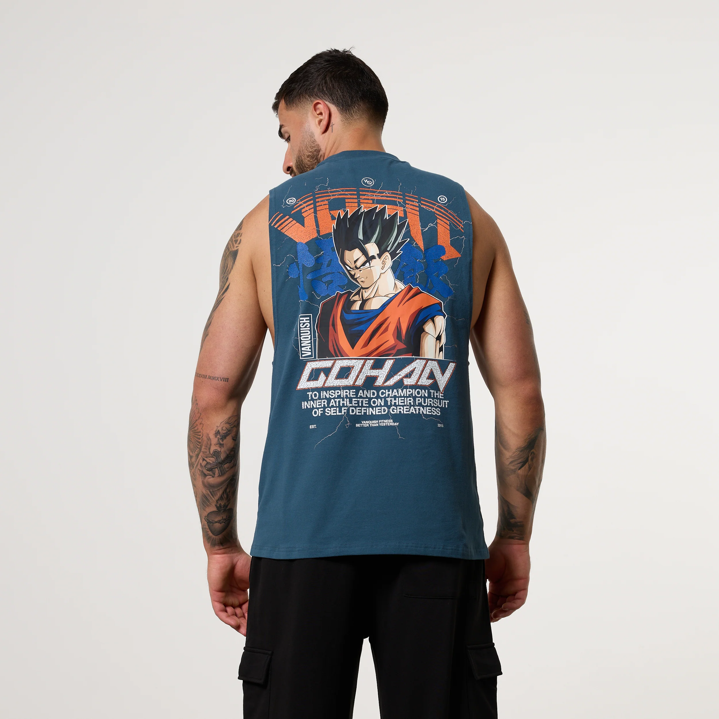 Vanquish DBS Gohan Blue Sleeveless T-Shirt - Image 4