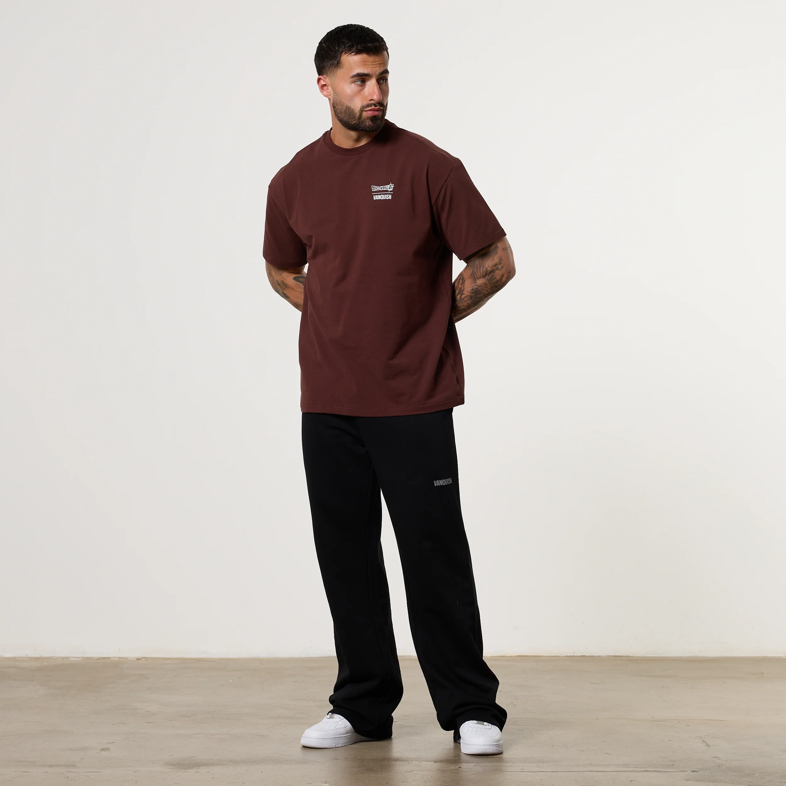 Vanquish DBS Trunks Brown Oversized T-Shirt - Image 4