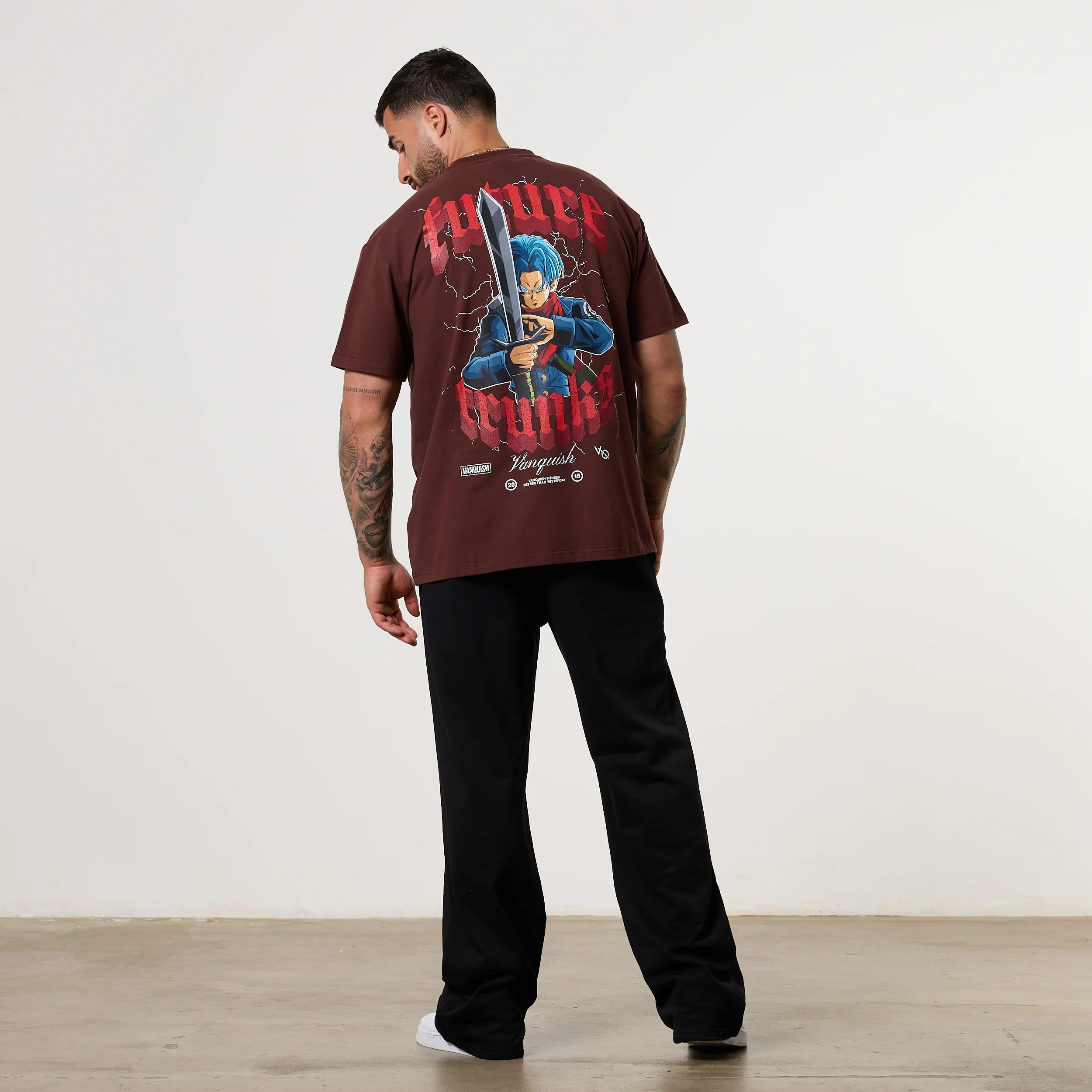 Vanquish DBS Trunks Brown Oversized T-Shirt - Image 5