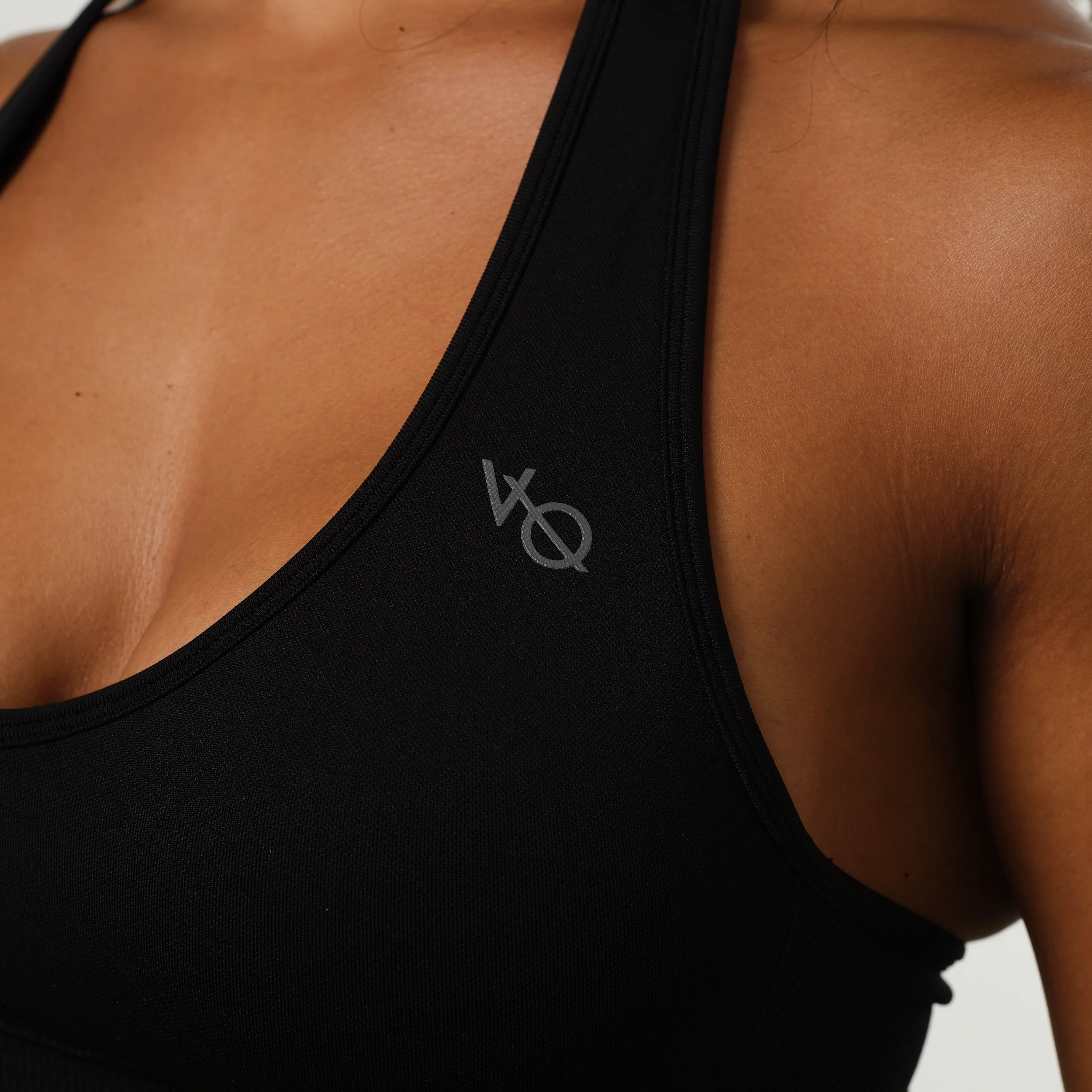 Vanquish Elevate Seamless Black Halter Neck Bra - Image 5