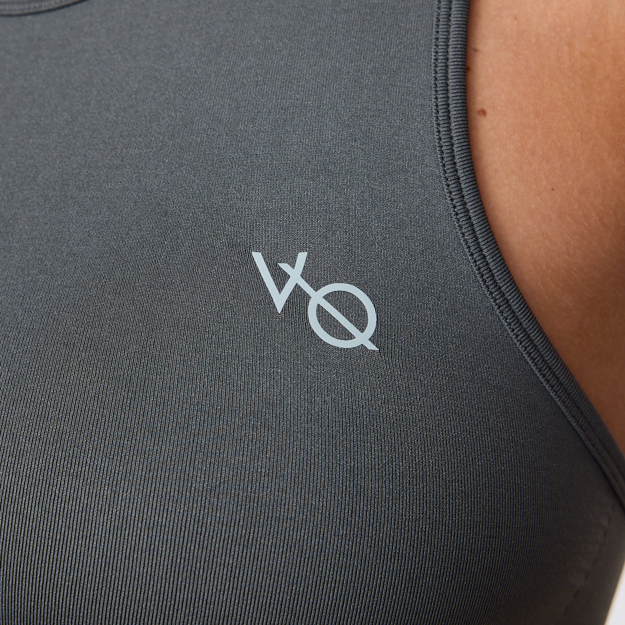 Vanquish Elevate Seamless Dark Olive Racer Back Midi Tank Top - Image 4