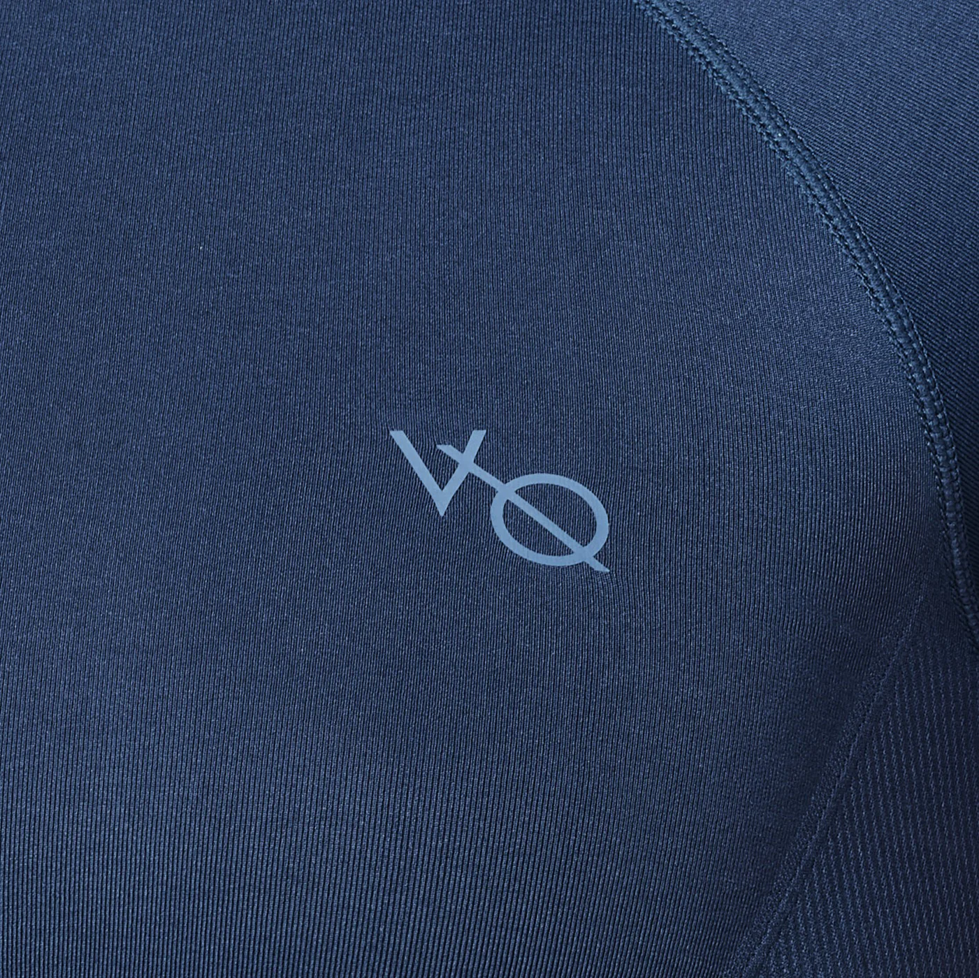 Vanquish Elevate Seamless Denim Blue Cap Sleeve Cropped T Shirt - Image 2