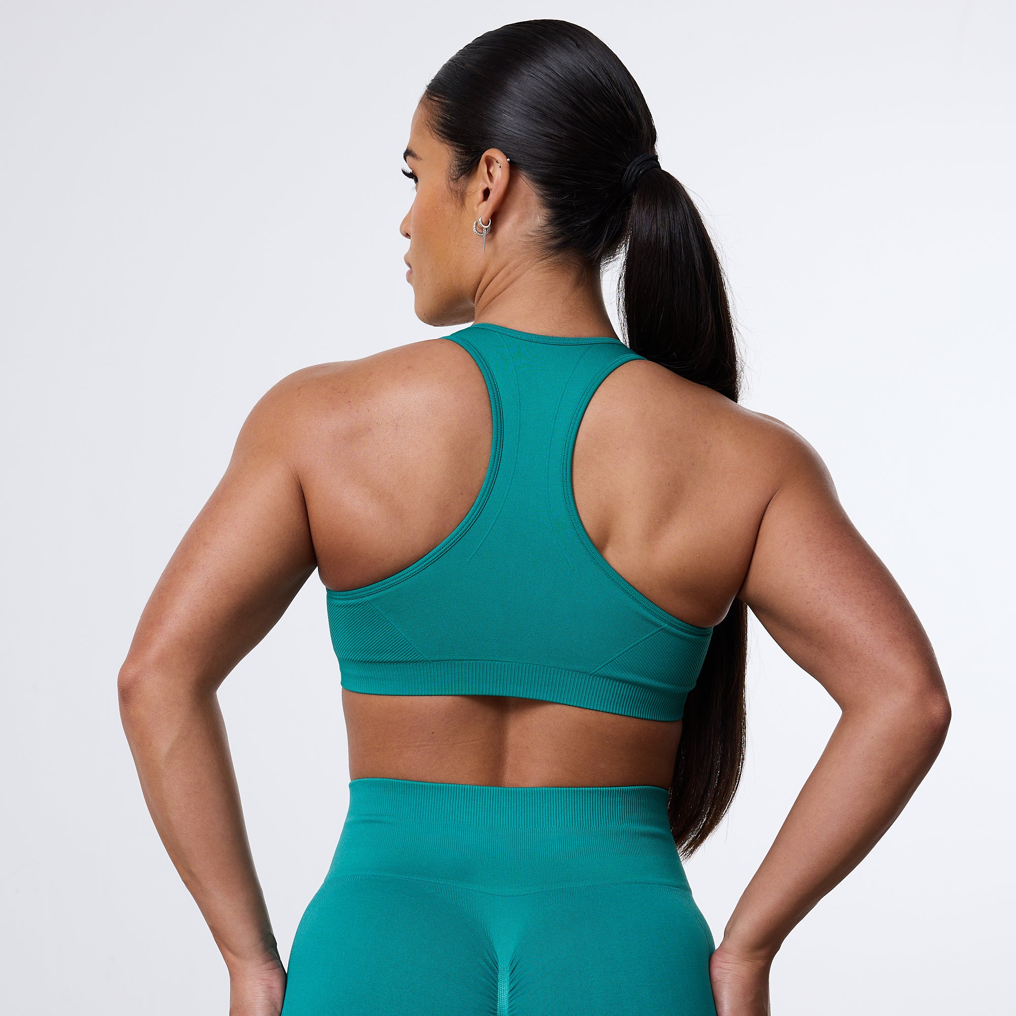 Vanquish Elevate Seamless Emerald Teal Support Bra - Image 4