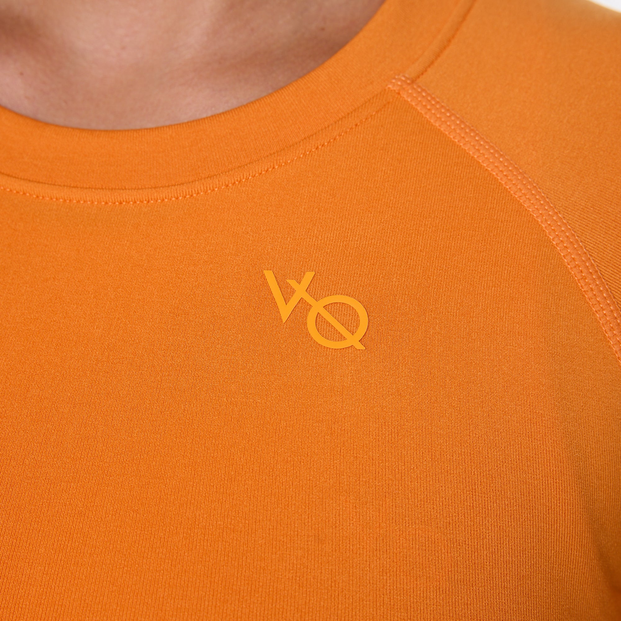 Vanquish Elevate Seamless Orange Midi Cap Sleeve T Shirt - Image 5