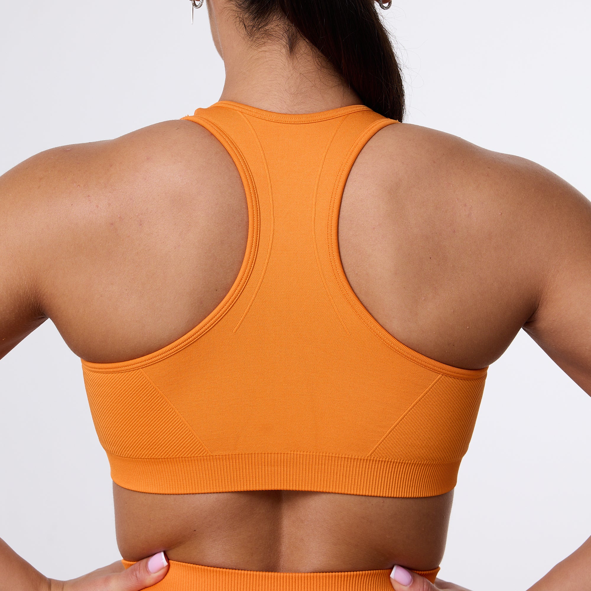 Vanquish Elevate Seamless Orange Support Bra - Image 5