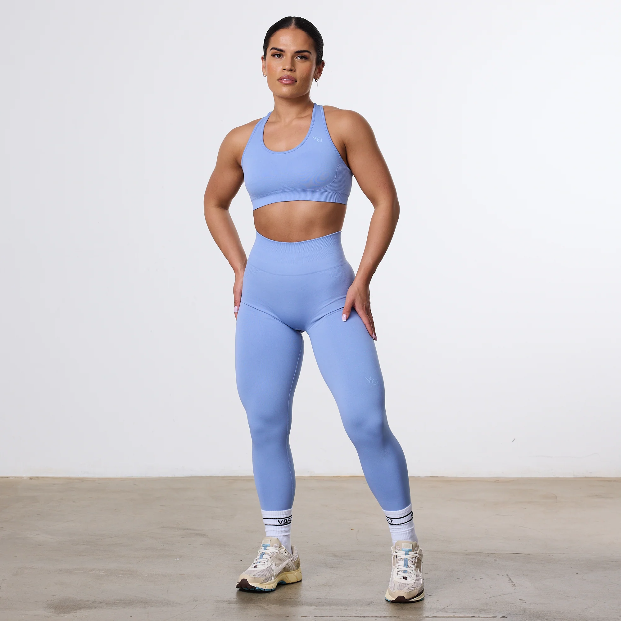 Vanquish Elevate Seamless Sky Blue Support Bra - Image 2