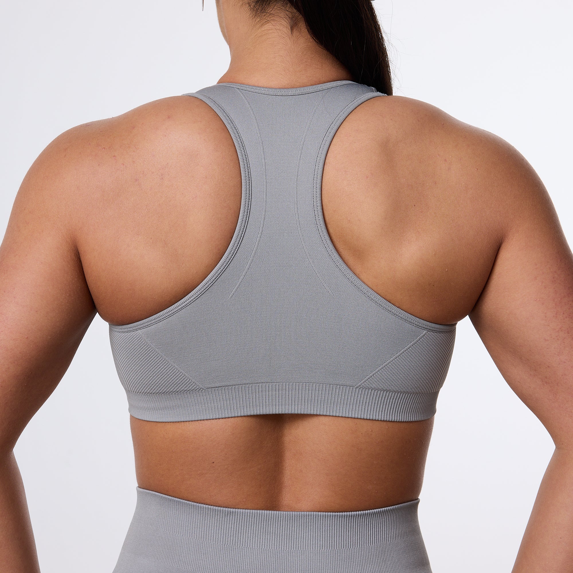 Vanquish Elevate Seamless Smoke Grey Support Bra - Image 5