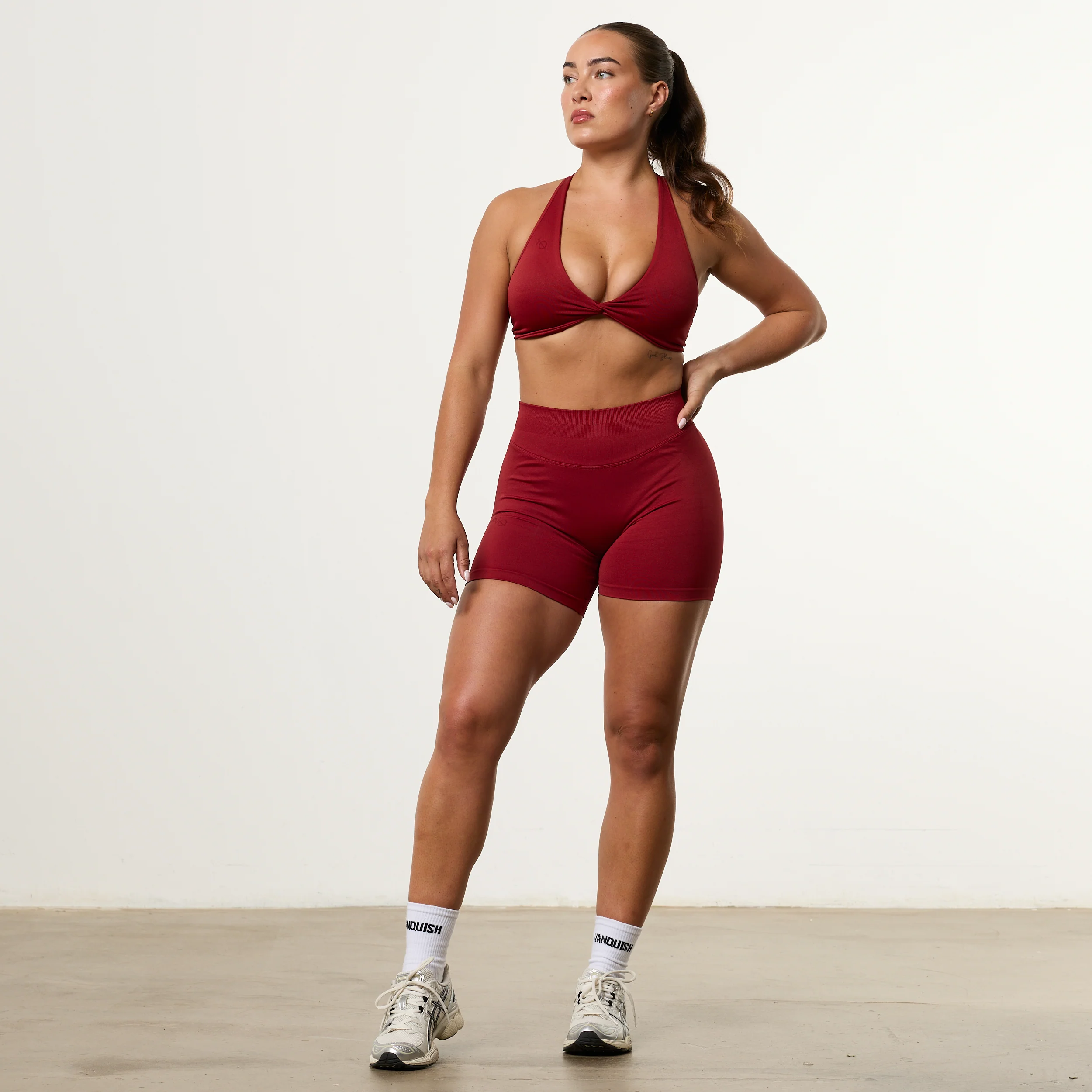 Vanquish Elevate V2 Scarlet Red Seamless Scrunch Shorts - Image 3