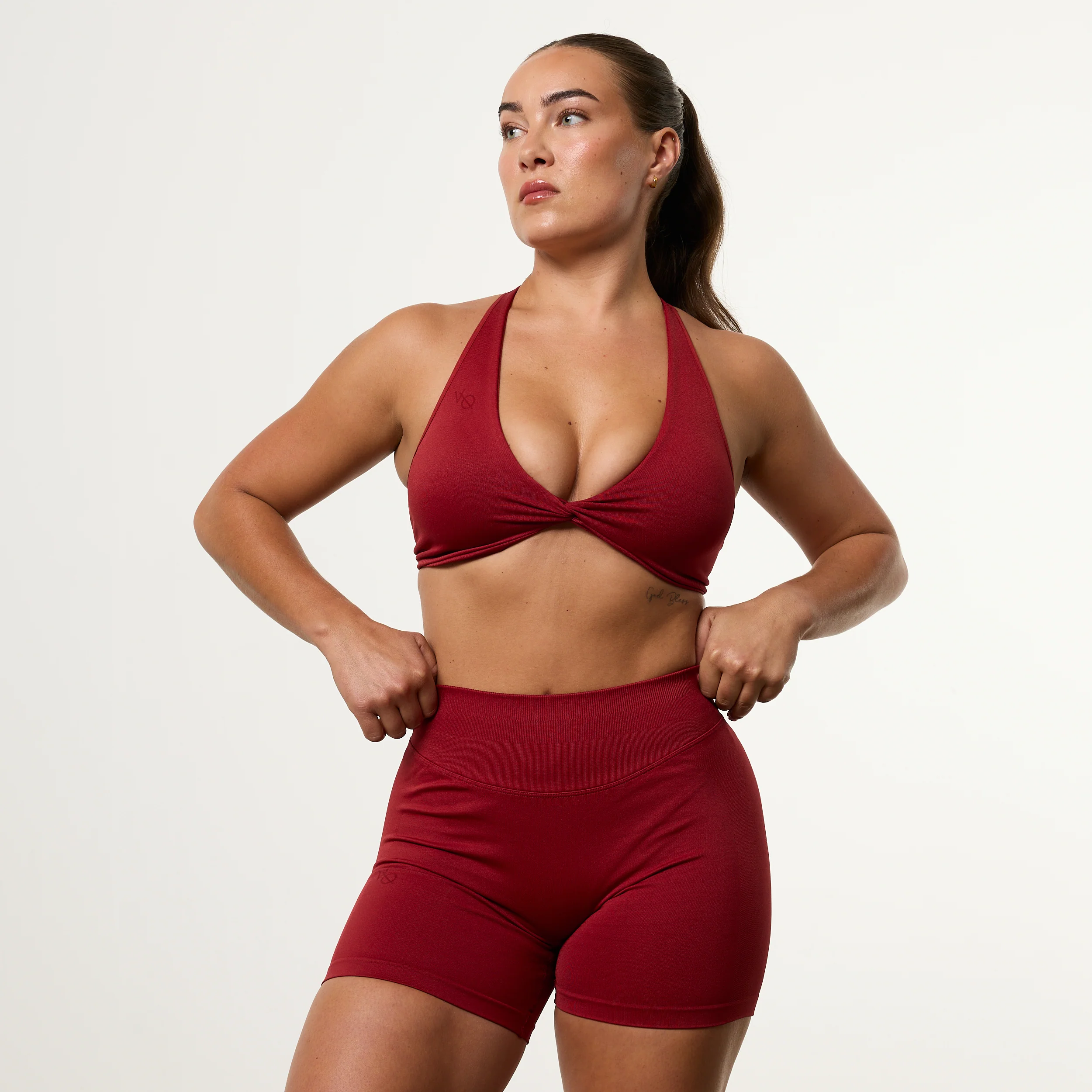 Vanquish Elevate V2 Scarlet Red Seamless Twist Front Bra