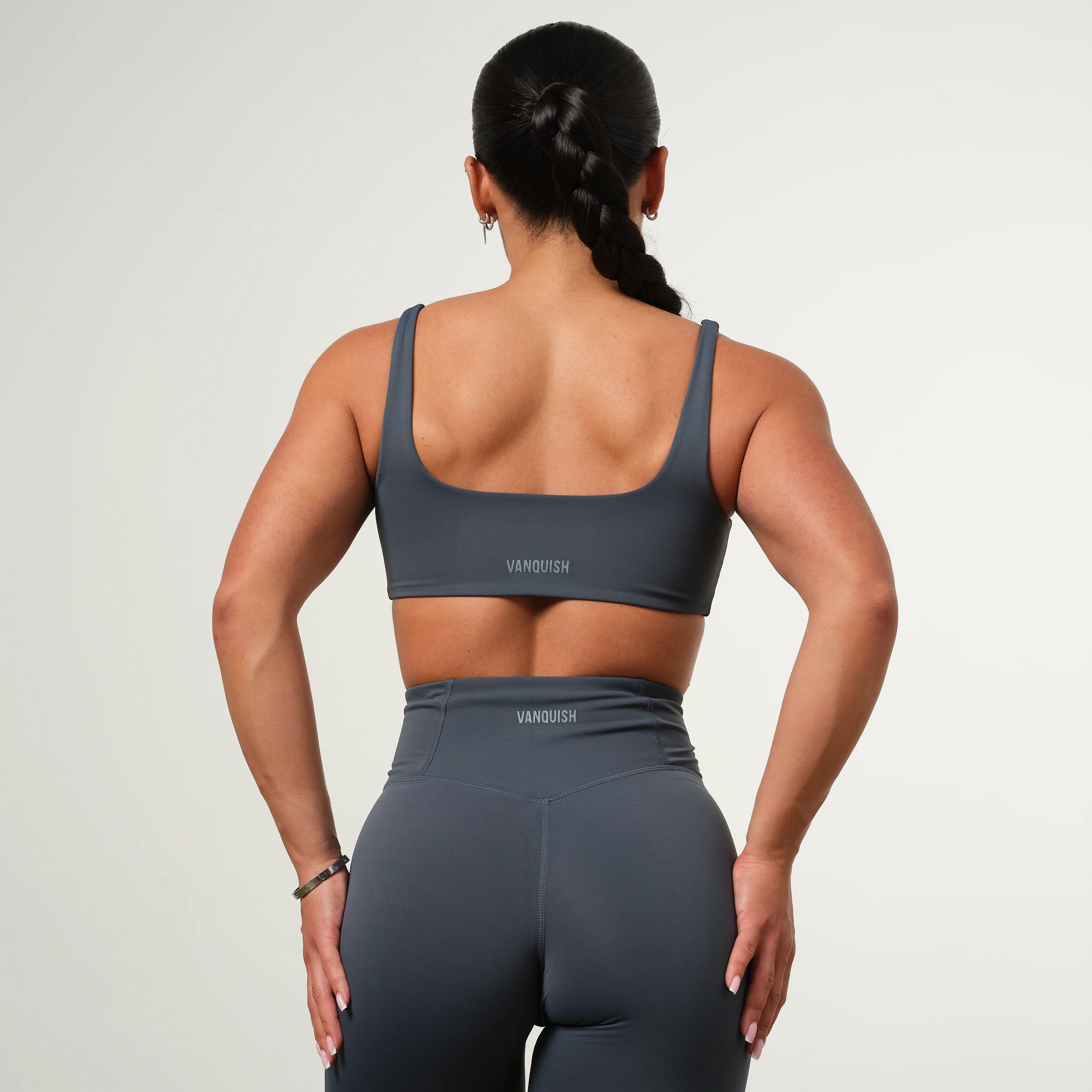 VANQUISH ENHANCE STEEL BLUE TWIST FRONT BRA - Image 4