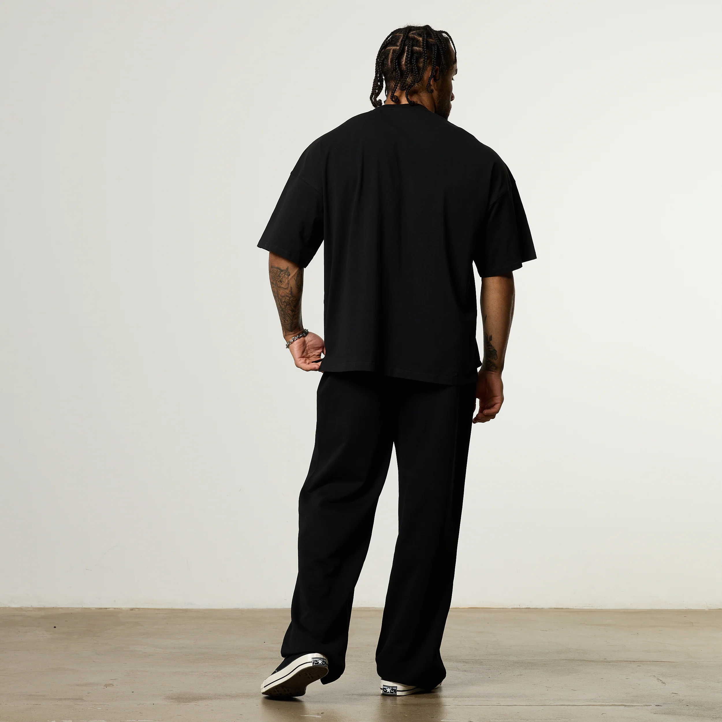 Vanquish Essential V2 Black Oversized Boxy T Shirt - Image 6