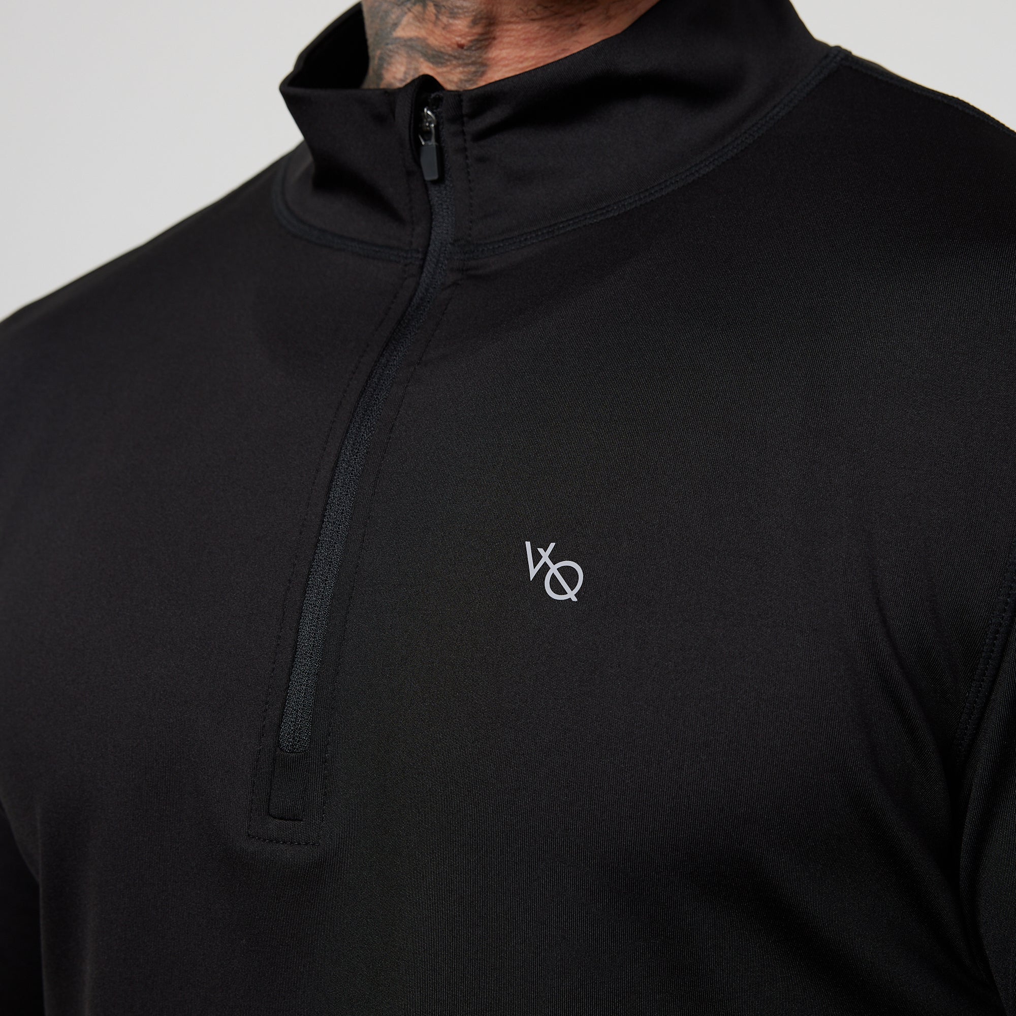 Vanquish Essential Black Performance 1/4 Zip Top - Image 4
