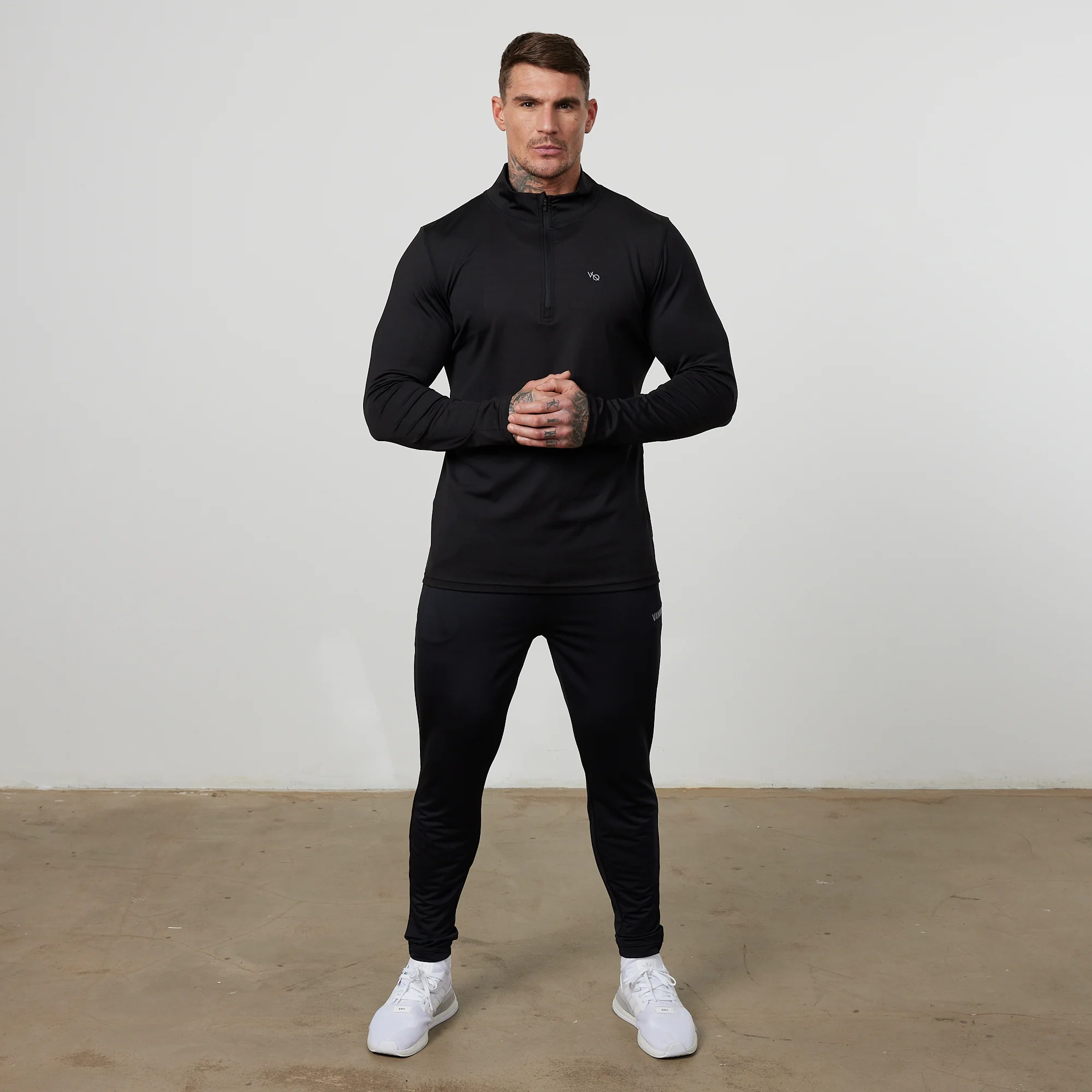 Vanquish Essential Black Performance 1/4 Zip Top - Image 5