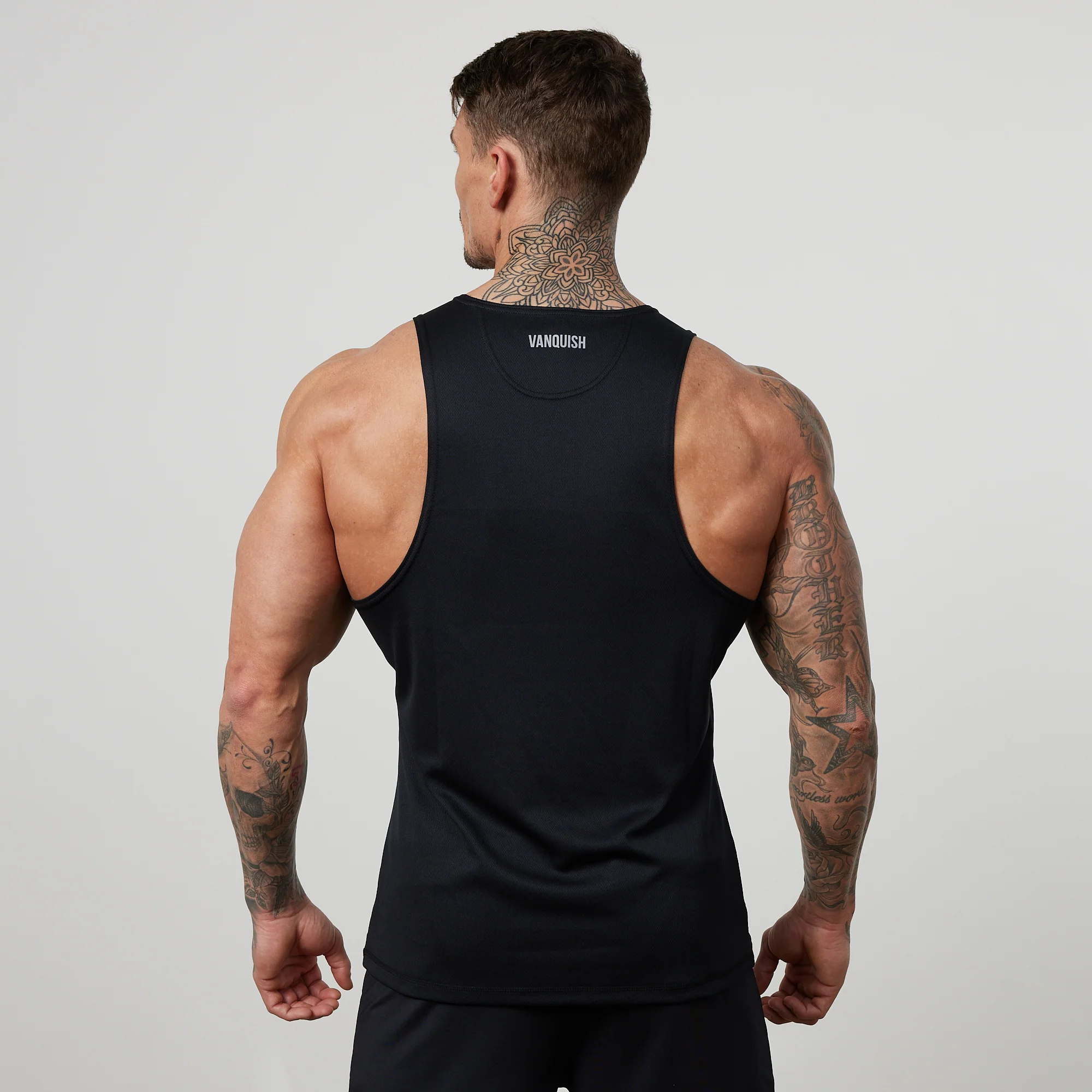 Vanquish Essential Black Performance Tank Top - Image 3
