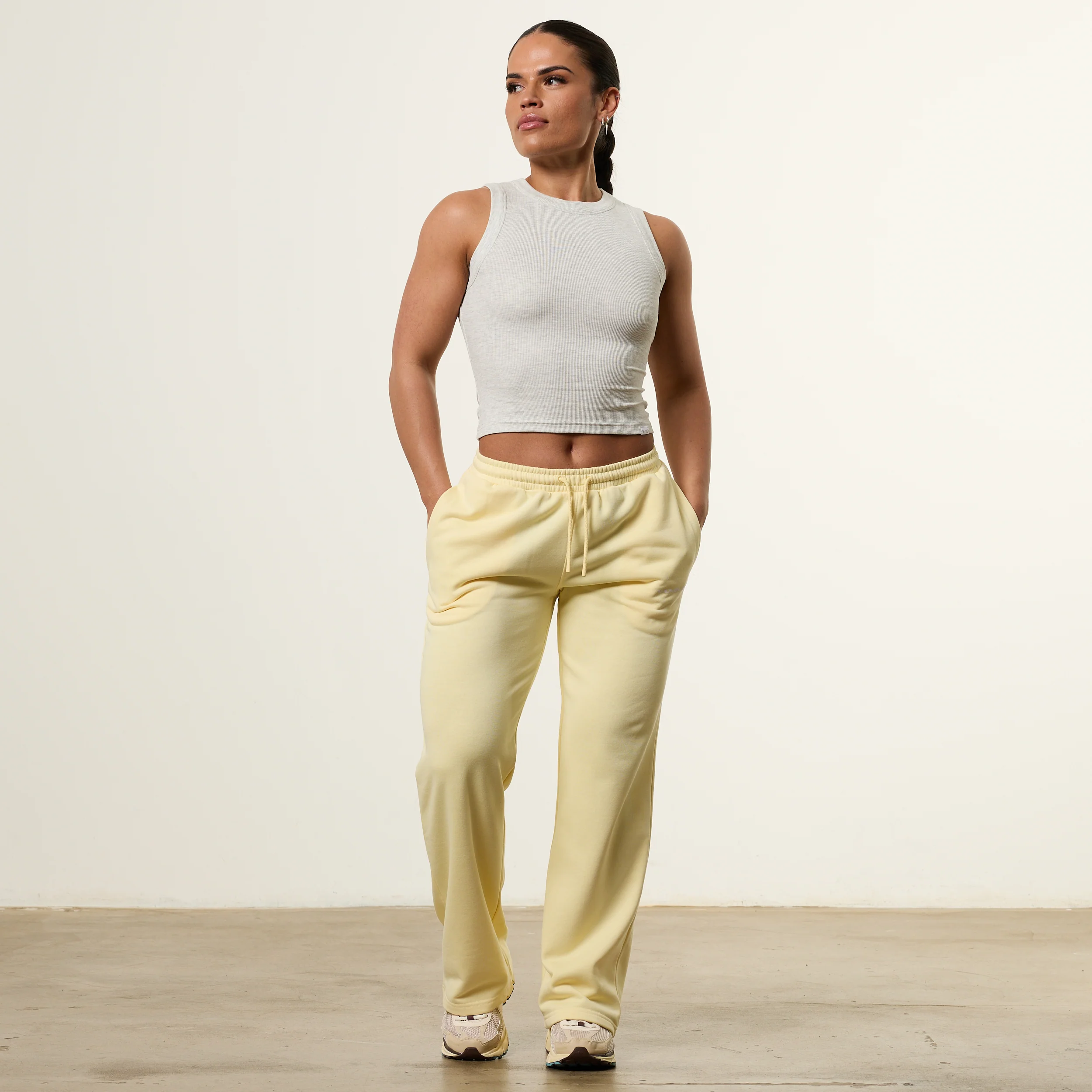 Vanquish Essential Ice Marl Longline Ribbed Tank - Image 4