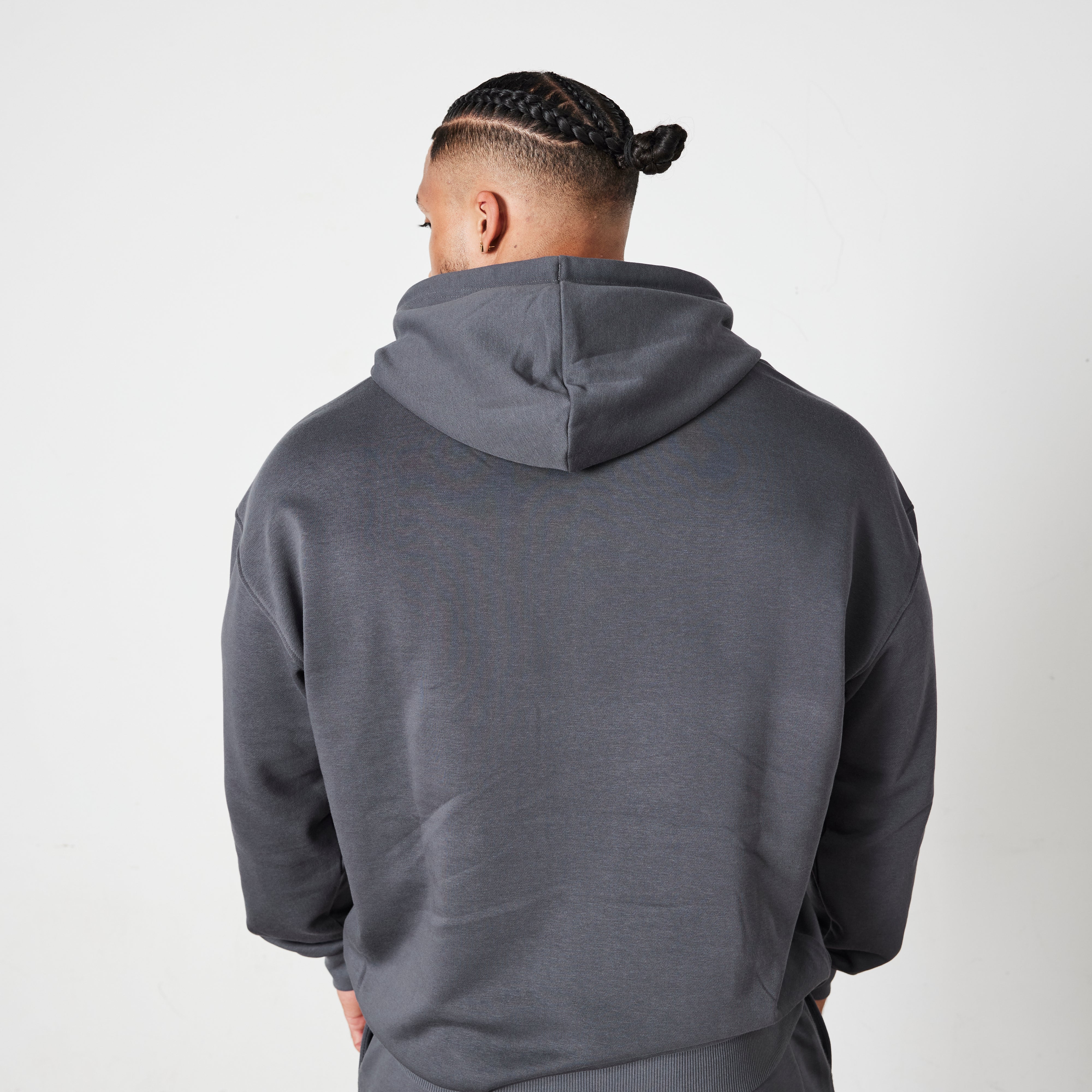 Vanquish Essential Denim Blue Oversized Pullover Hoodie - Image 4