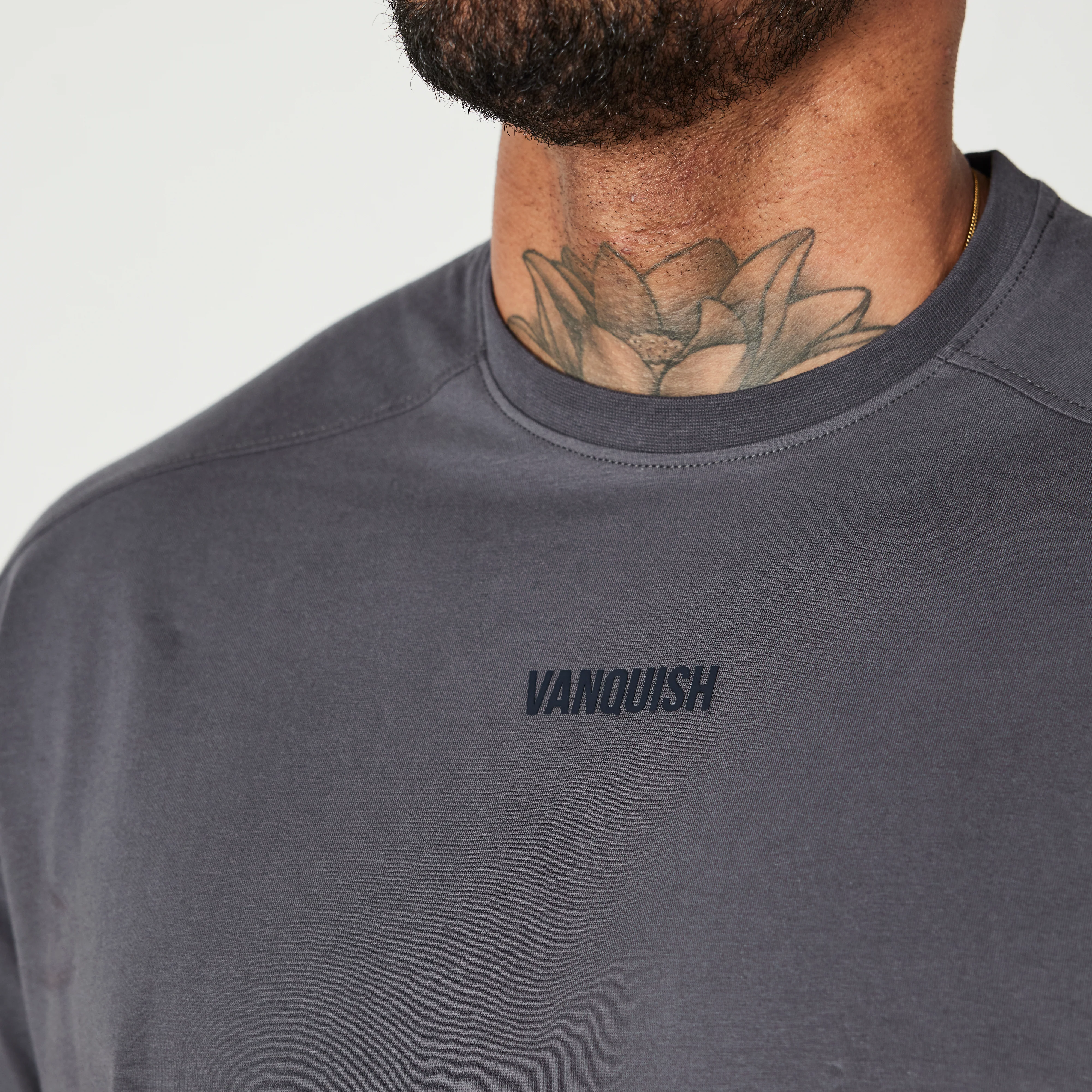 Vanquish Essential Denim Blue Oversized T Shirt - Image 3