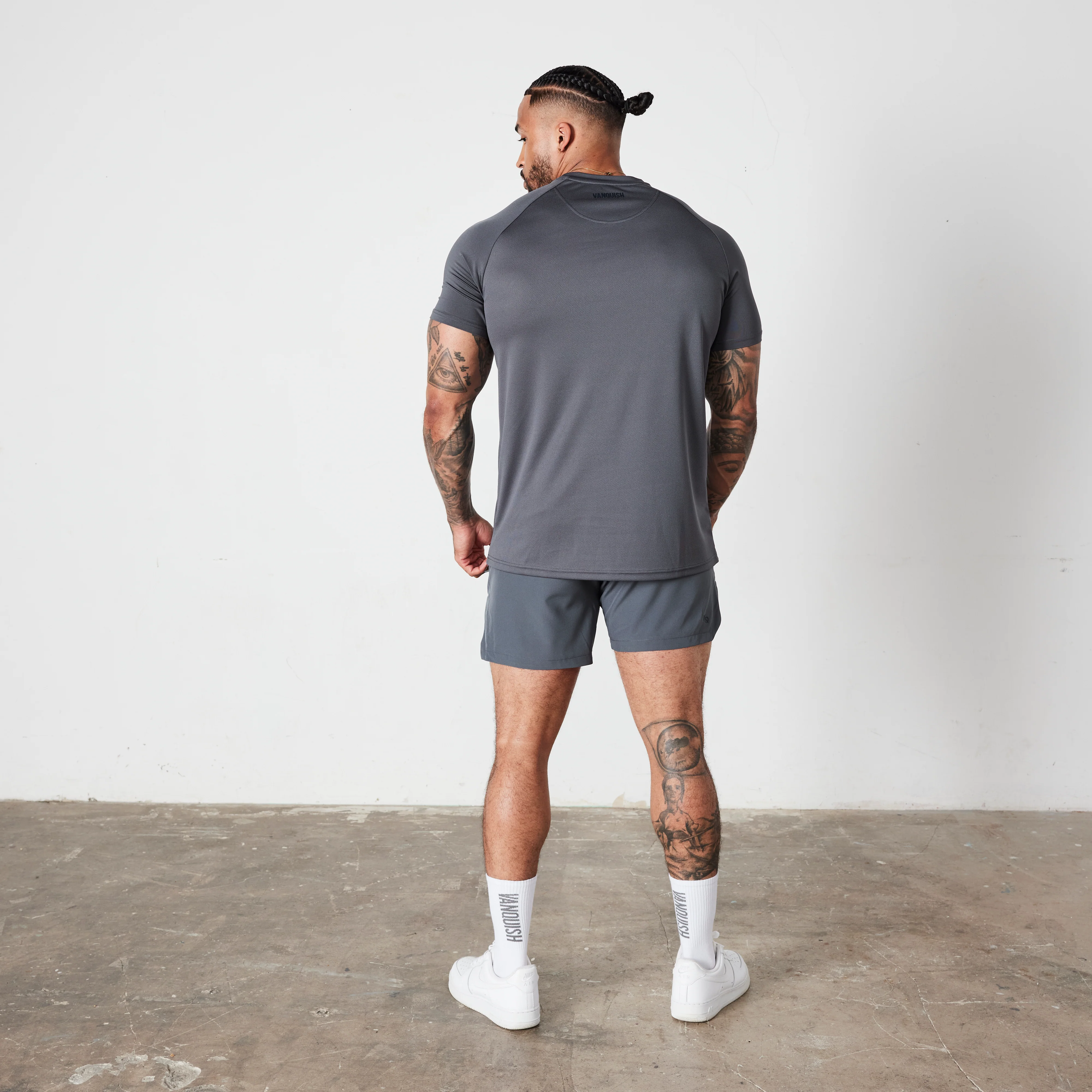 Vanquish Essential Denim Blue Performance Short Sleeve T Shirt - Image 3