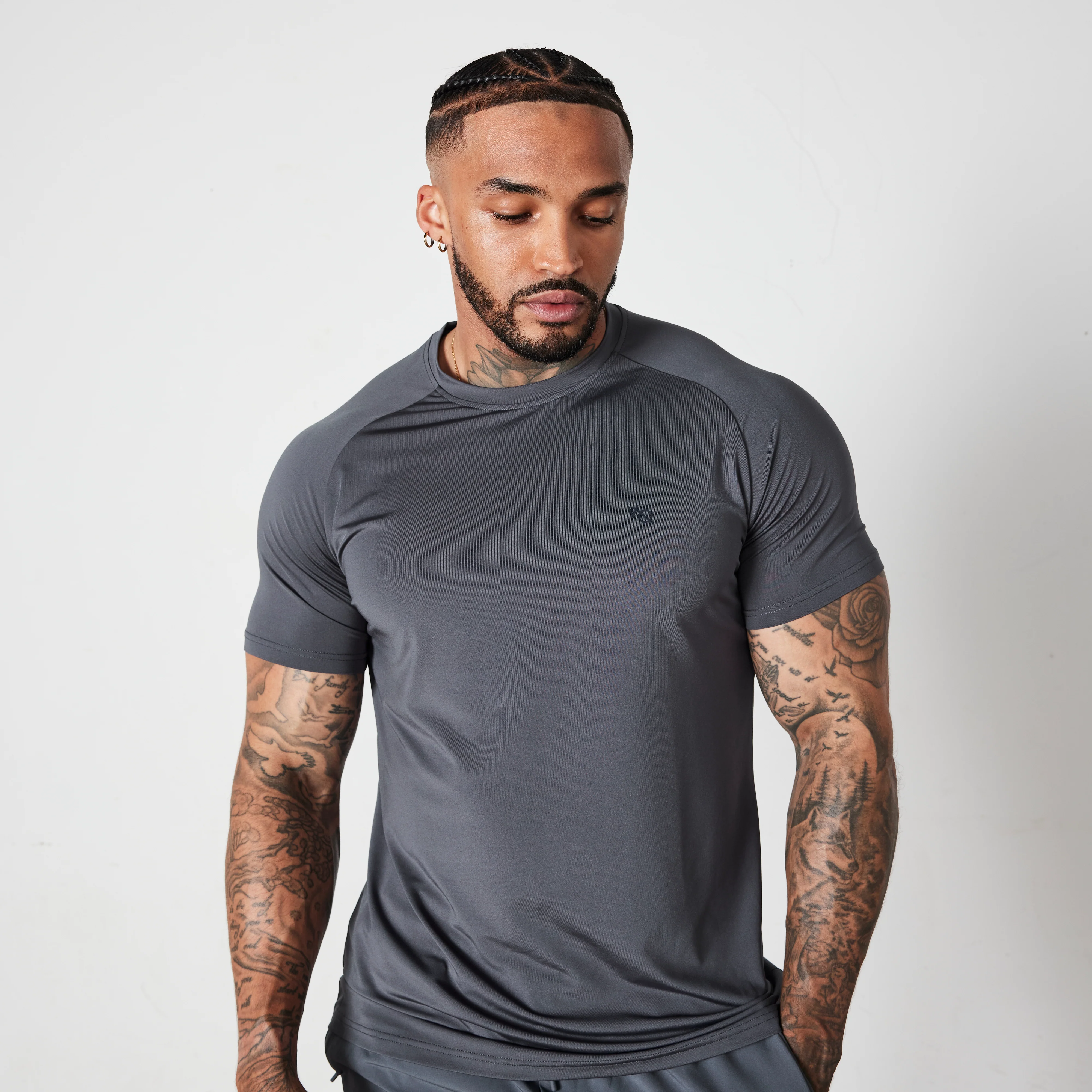 Vanquish Essential Denim Blue Performance Short Sleeve T Shirt - Image 5