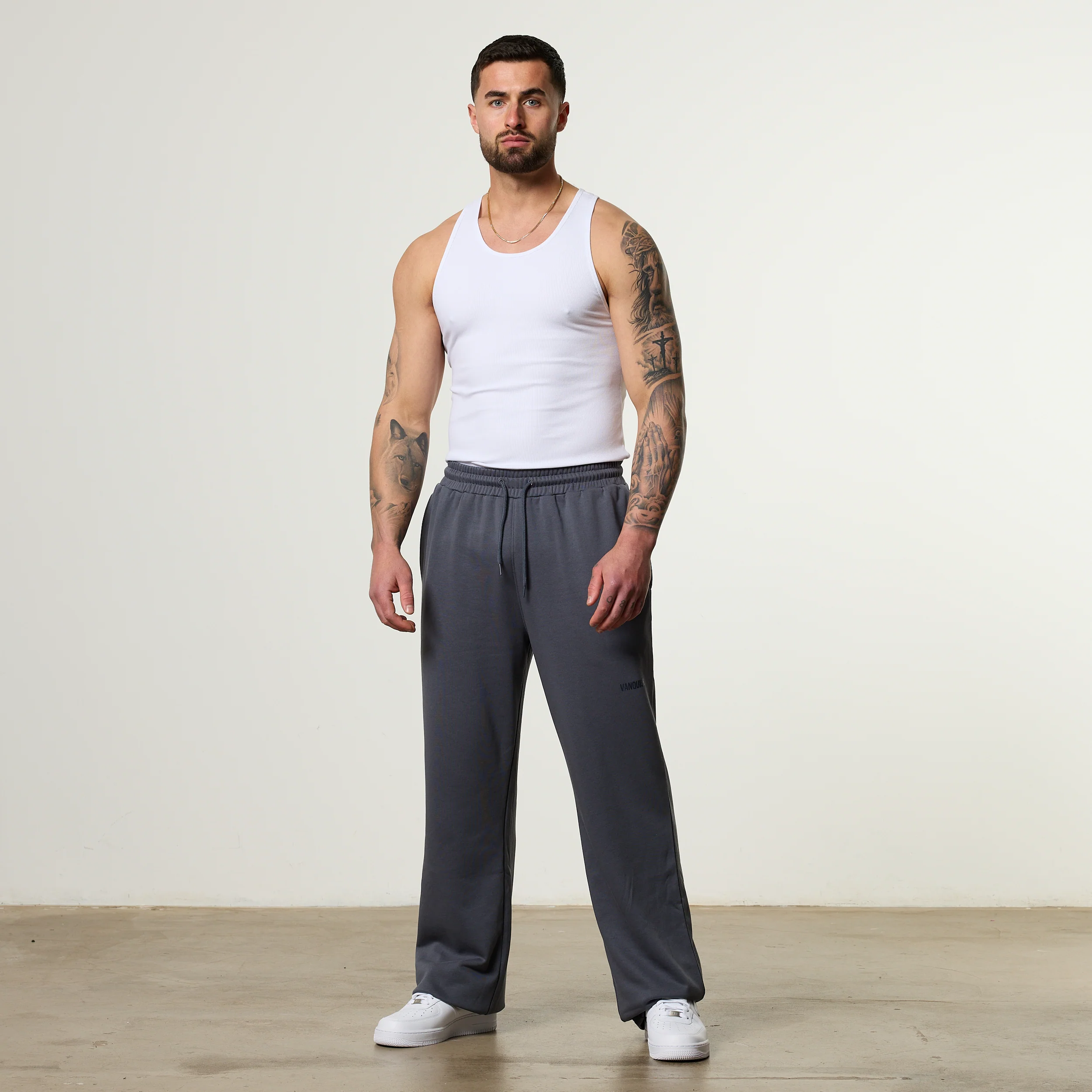 Vanquish Essential V2 Denim Blue Straight Leg Sweatpants - Image 5