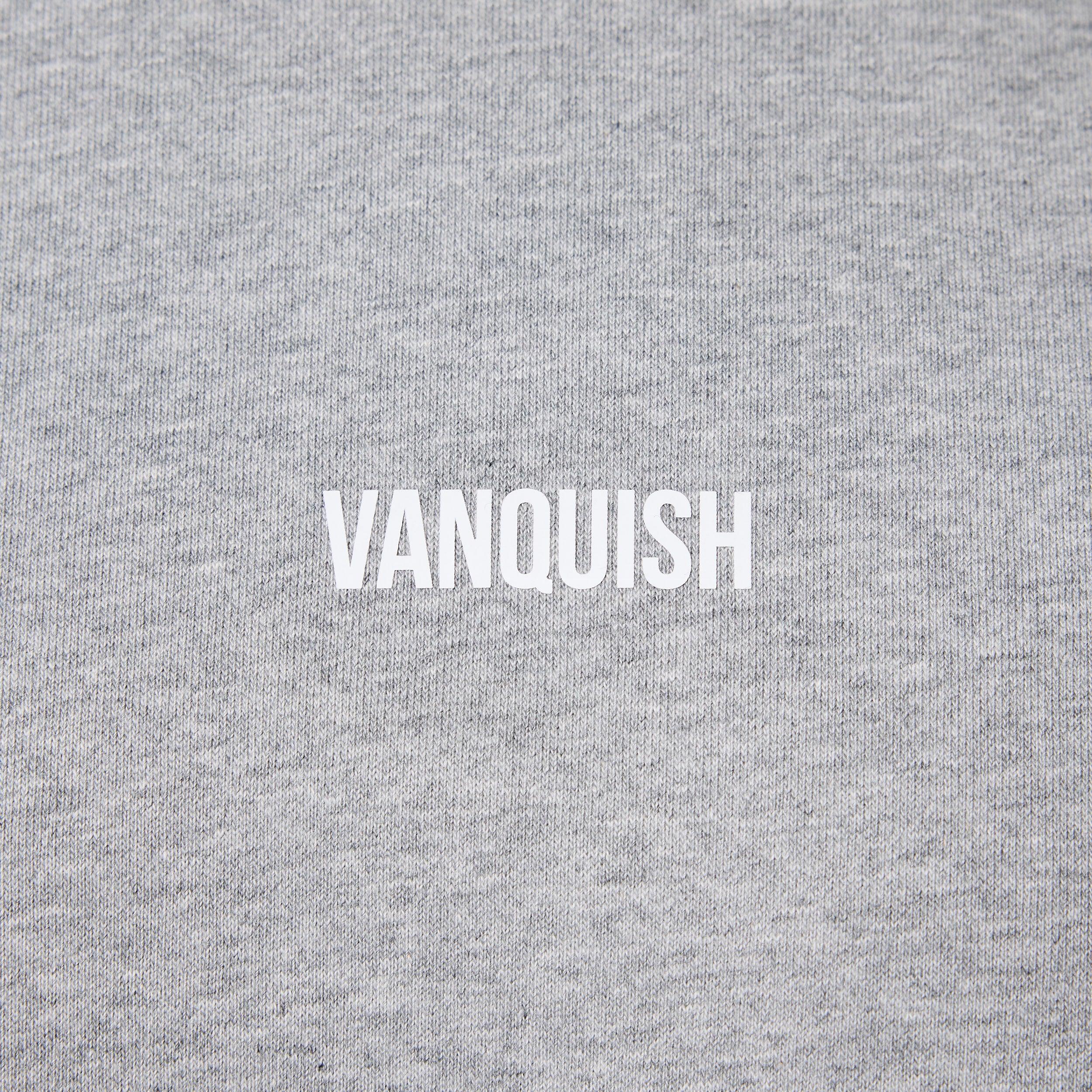 Vanquish Essential V2 Grey Melange Oversized Boxy Sweatshirt - Image 4