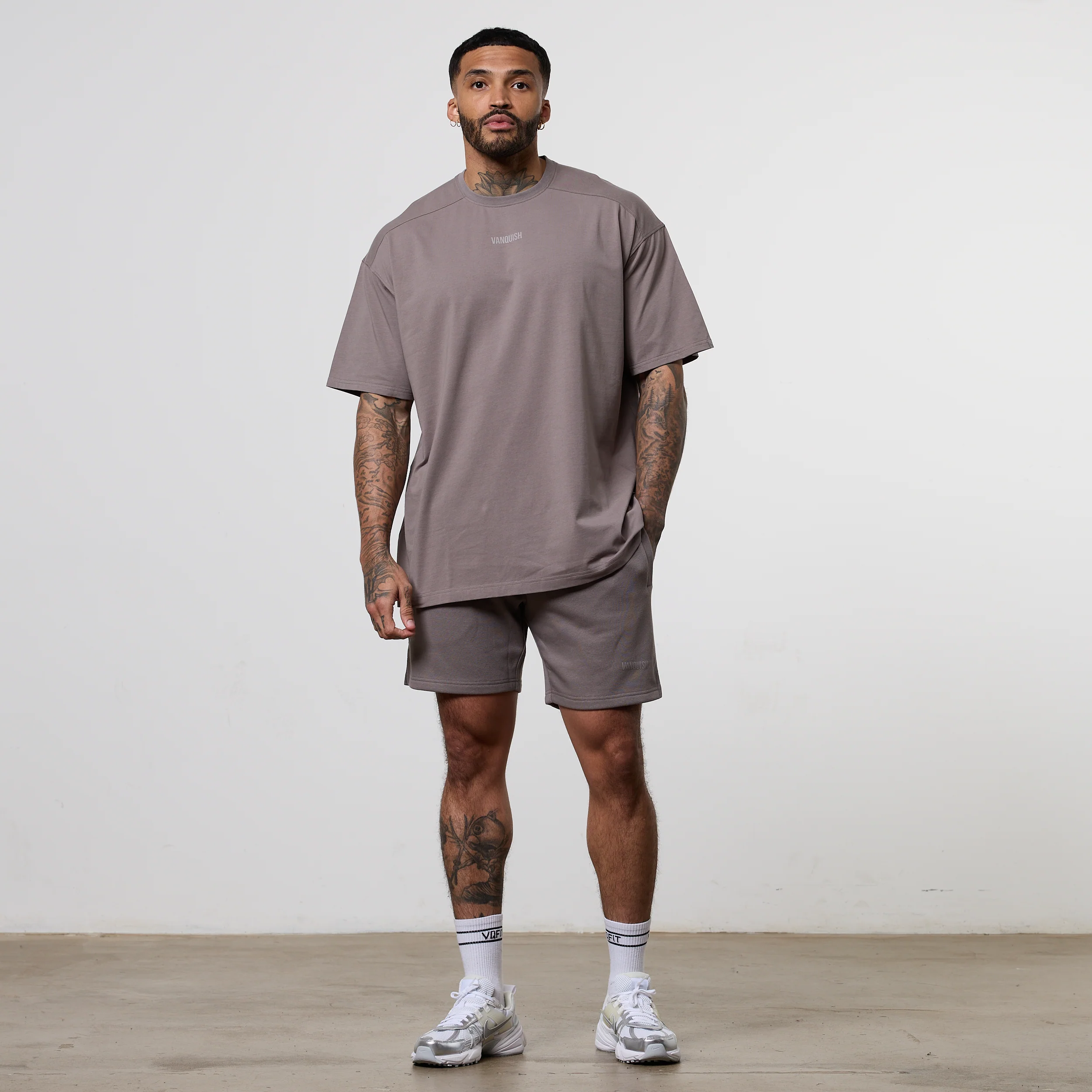 Vanquish Essential Mushroom Oversized T Shirt - Image 3