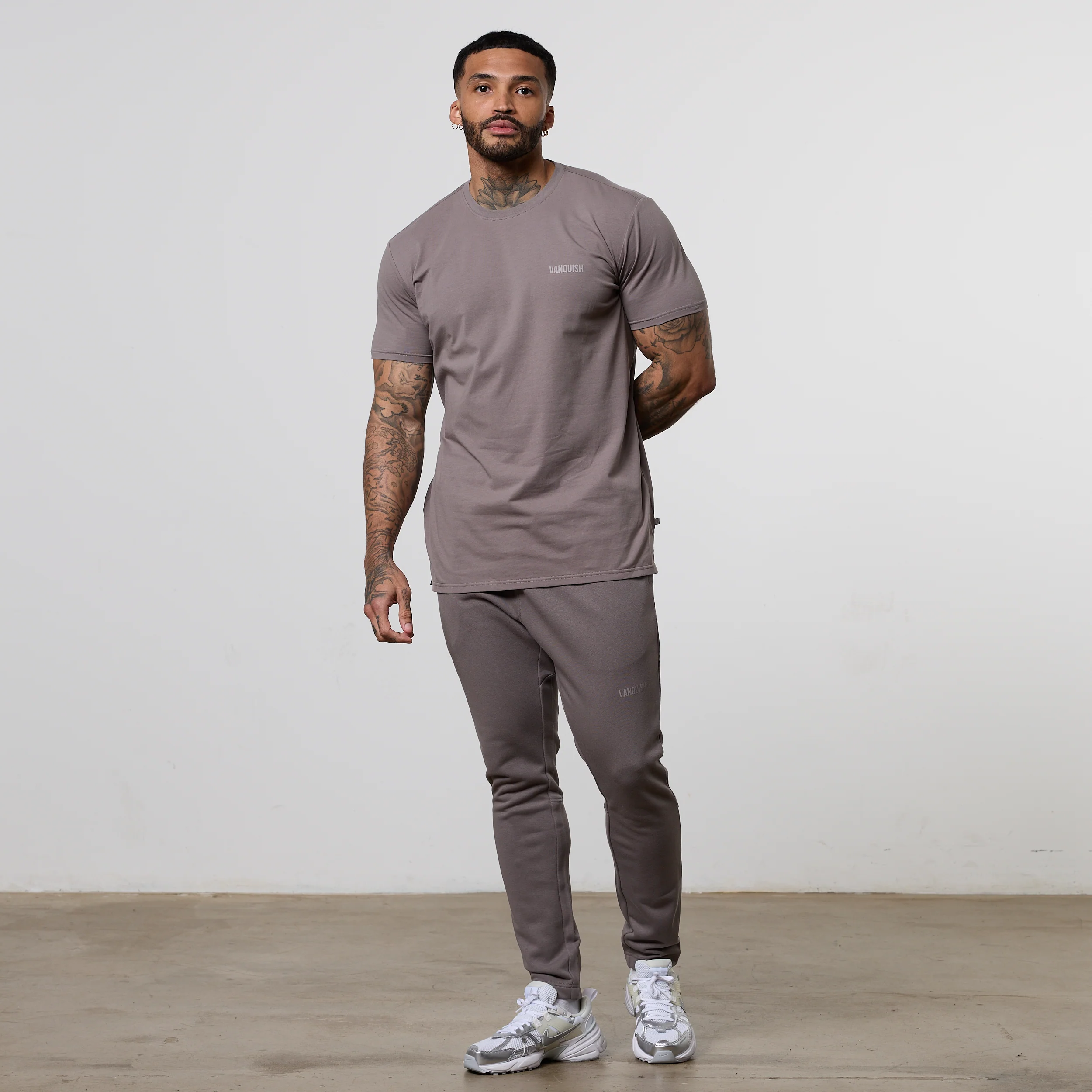 Vanquish Essential Mushroom Slim Fit Short Sleeve T Shirt - Image 3