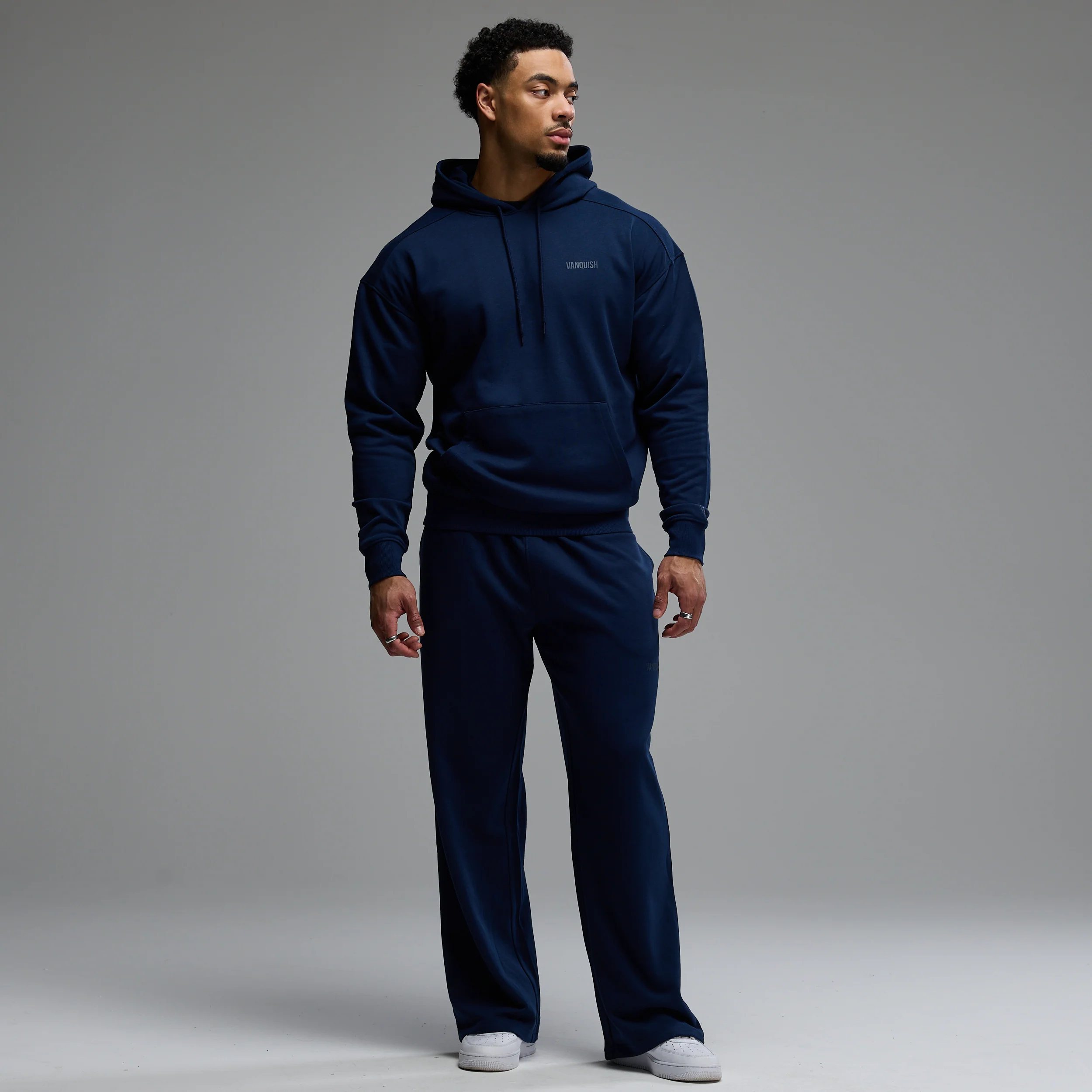 Vanquish Essential Navy Pullover Hoodie - Image 4