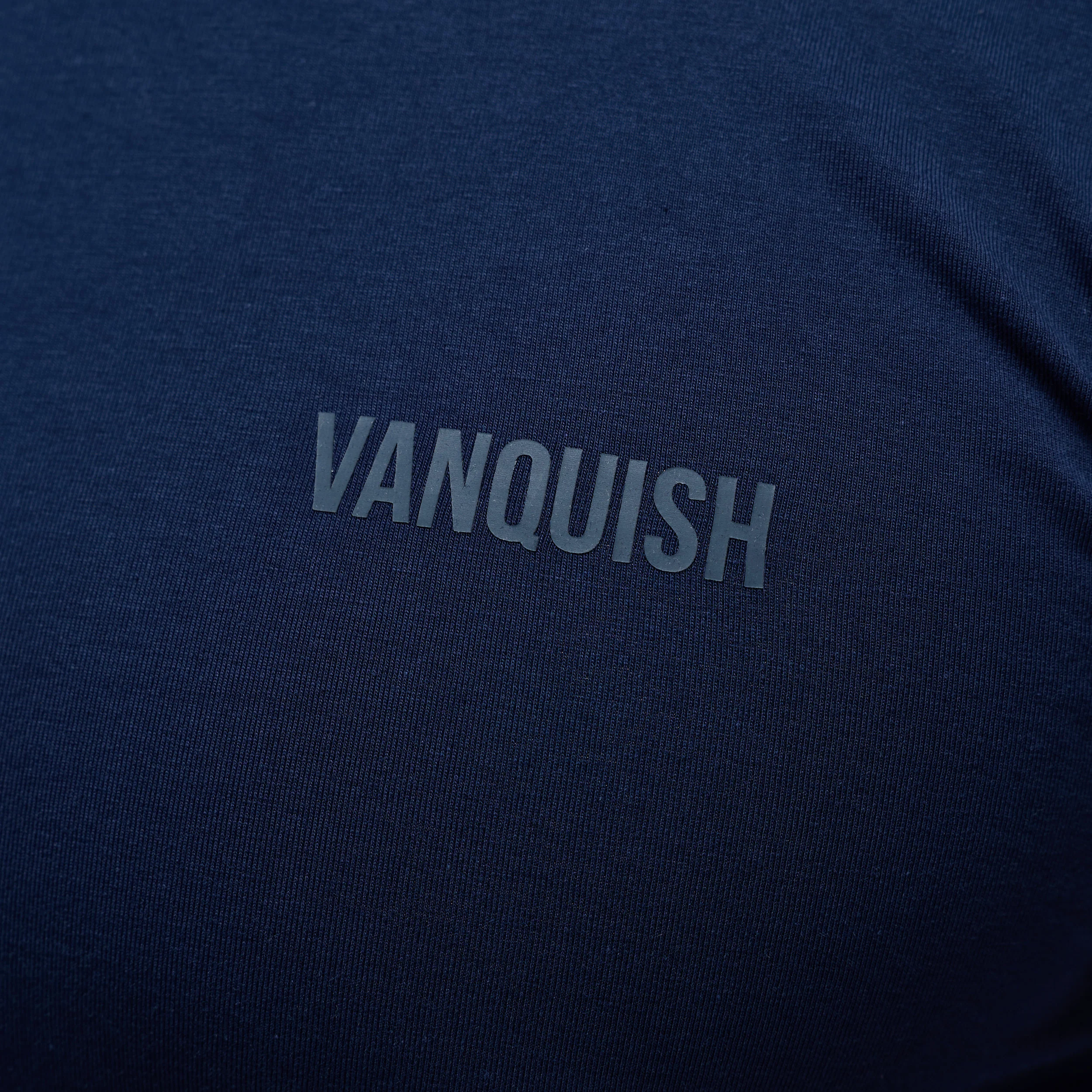 Vanquish Essential Navy Slim Fit Short Sleeve T Shirt - Image 3