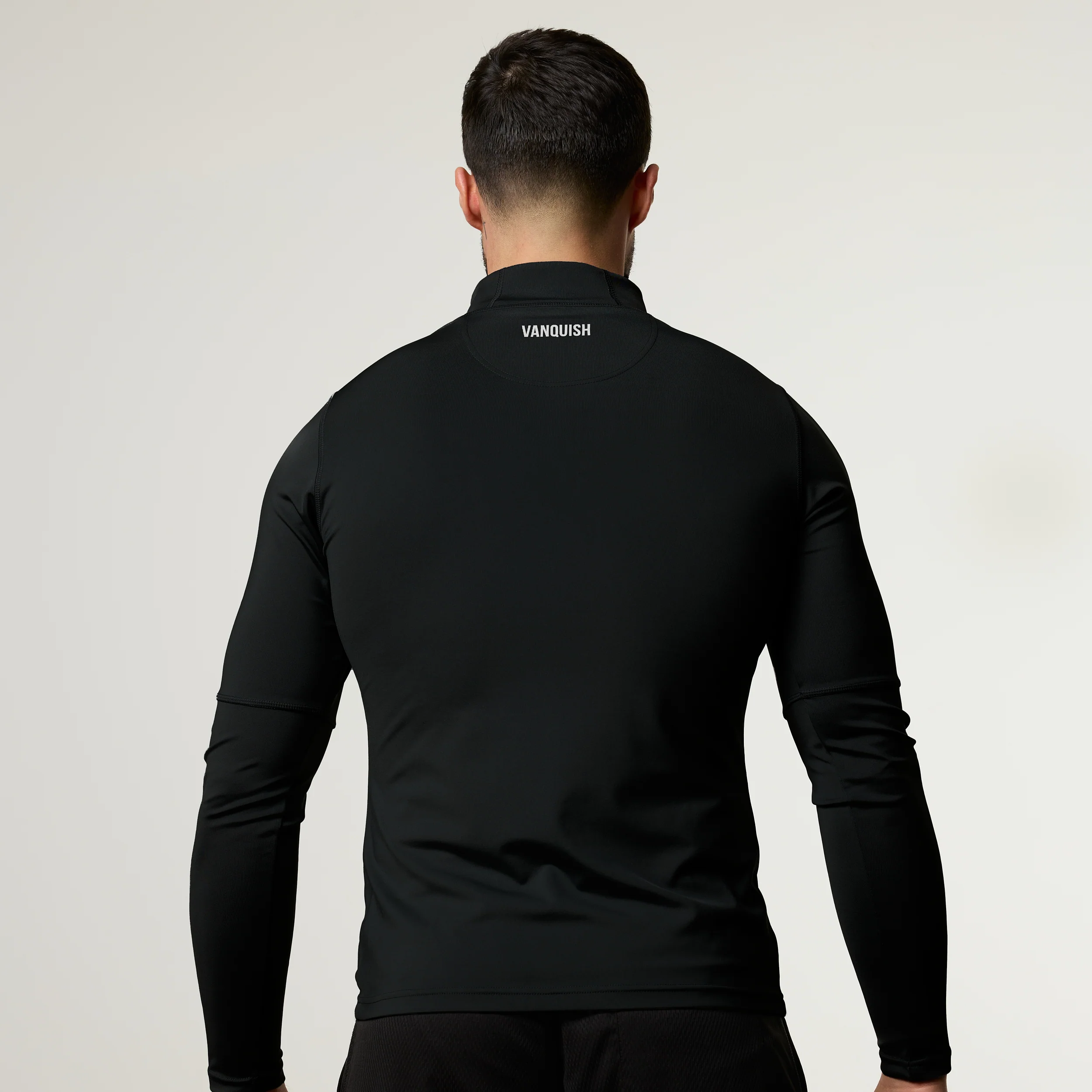 Vanquish Essential V2 Performance Black 1/4 Zip Top - Image 5