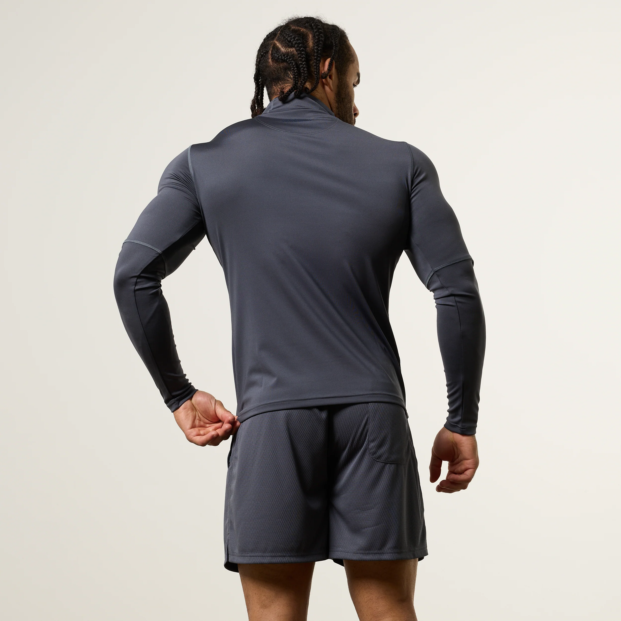 Vanquish Essential V2 Performance Denim Blue 1/4 Zip Top - Image 5