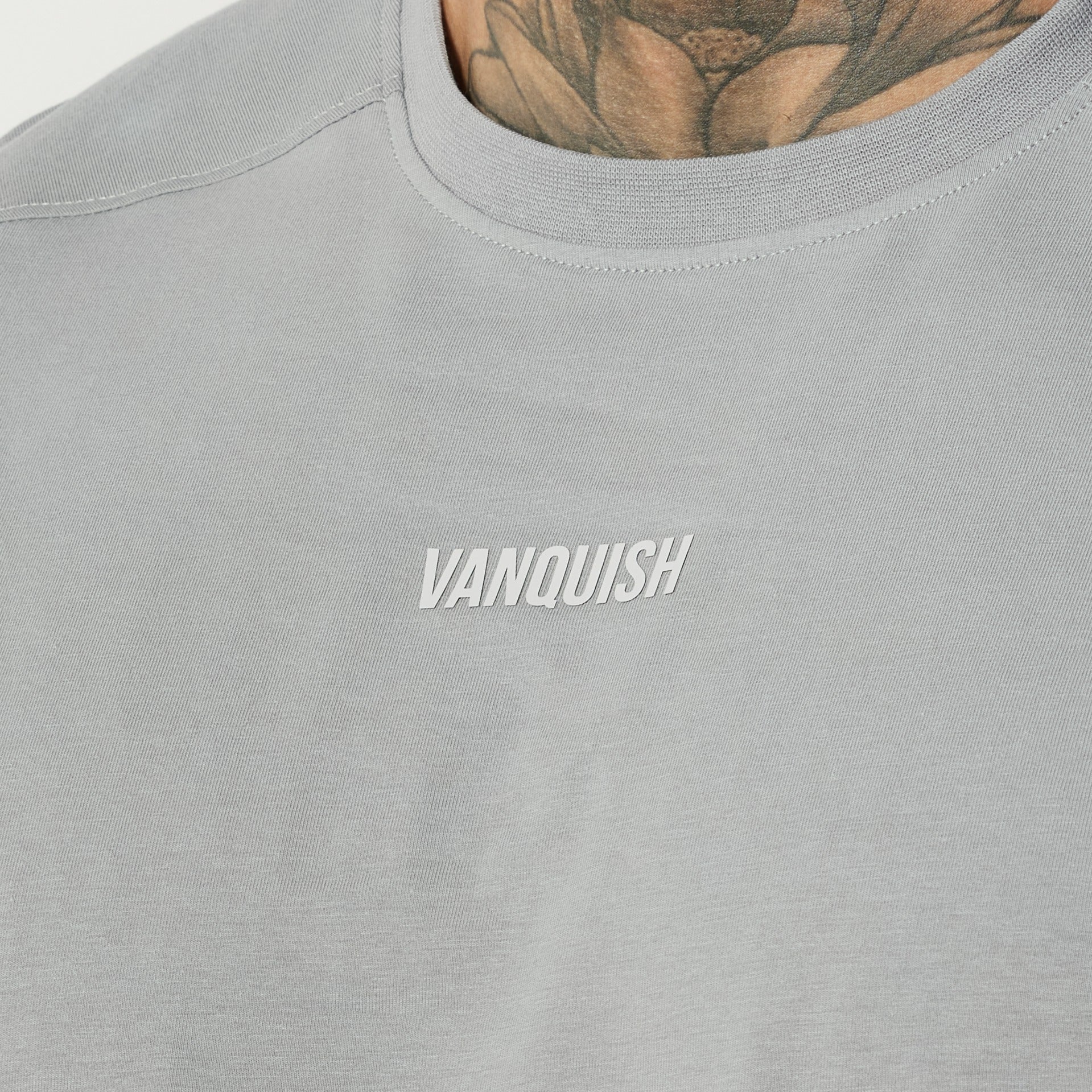 Vanquish Essential Steel Grey Oversized T Shirt - Image 3