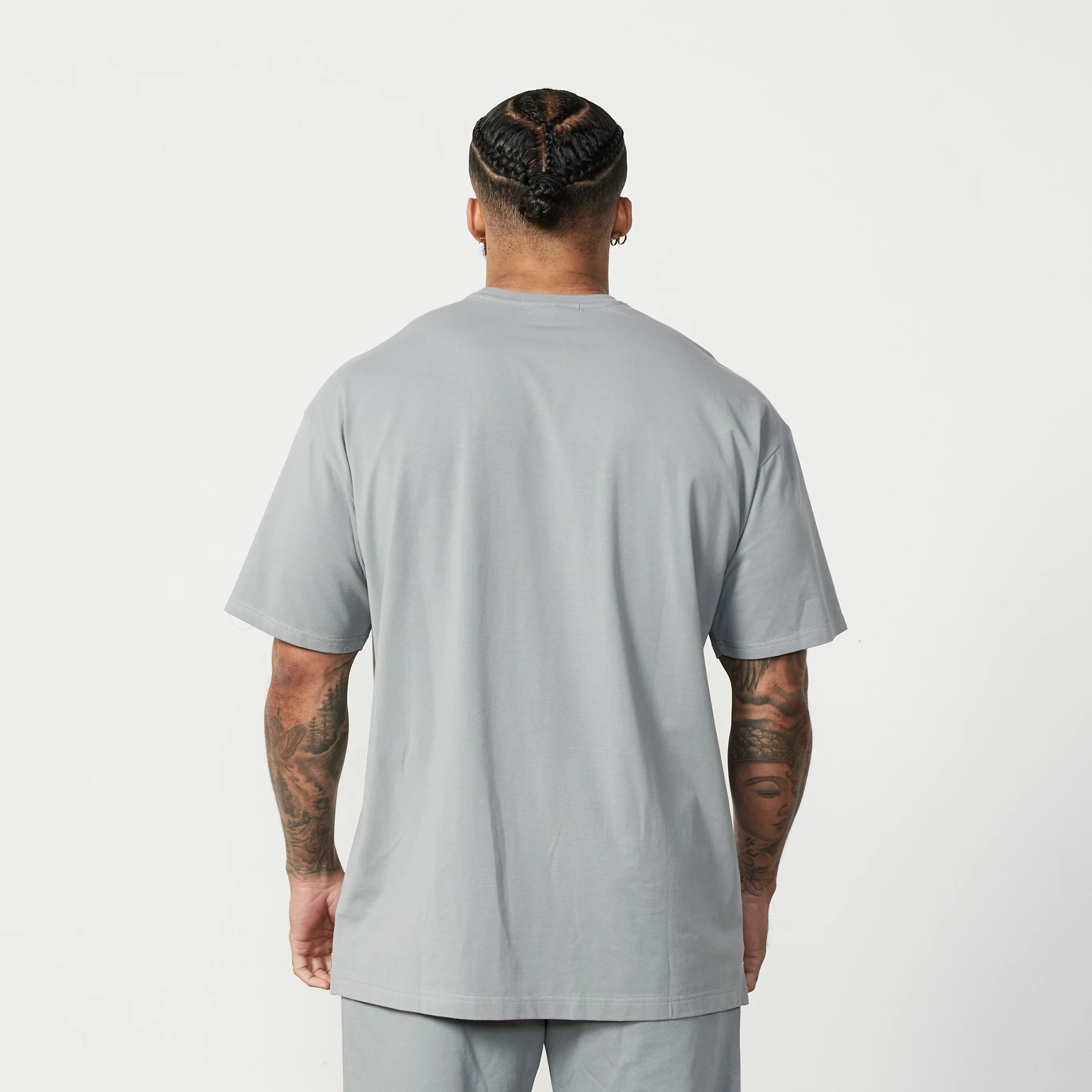 Vanquish Essential Steel Grey Oversized T Shirt - Image 4
